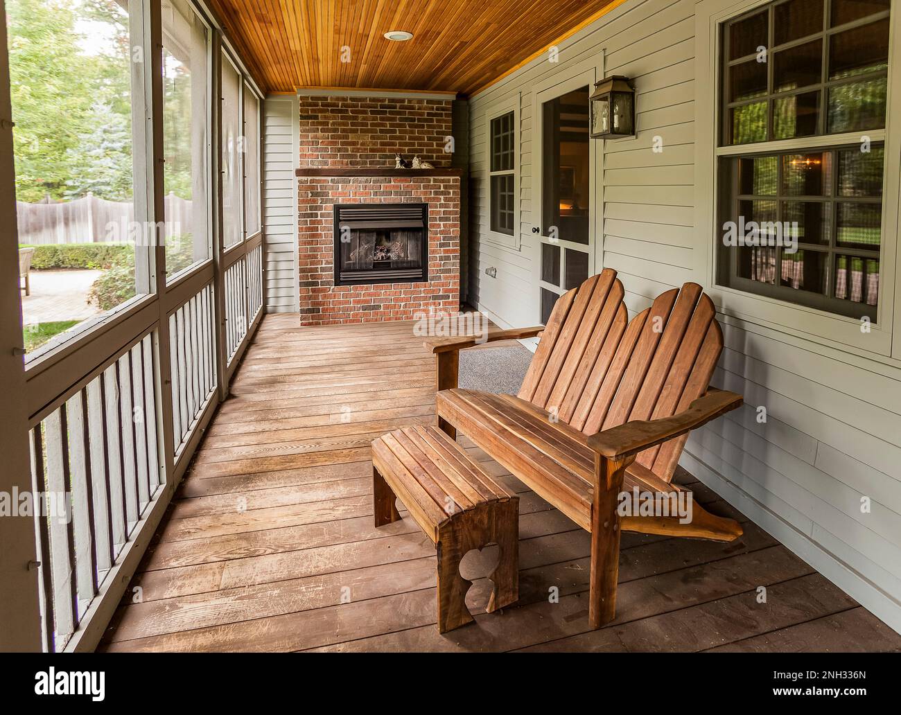 Architectural details of restored Michigan Property Stock Photo Alamy