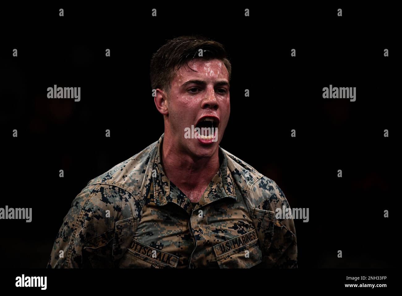U S Marine Corps Cpl Cameron Gottschalk a radio operator with 3rd