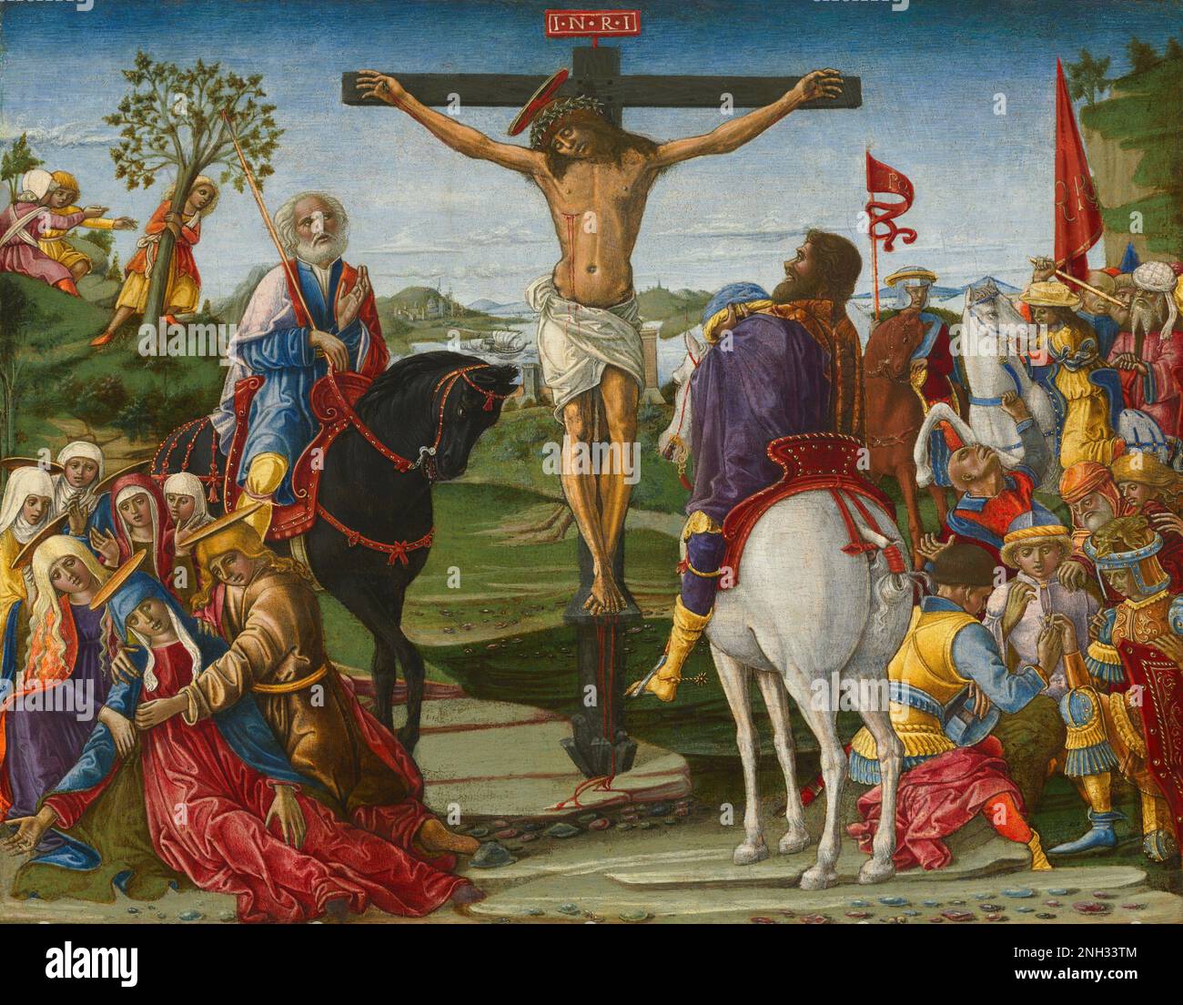 Benvenuto di Giovanni The Crucifixion probably 1491 Stock Photo
