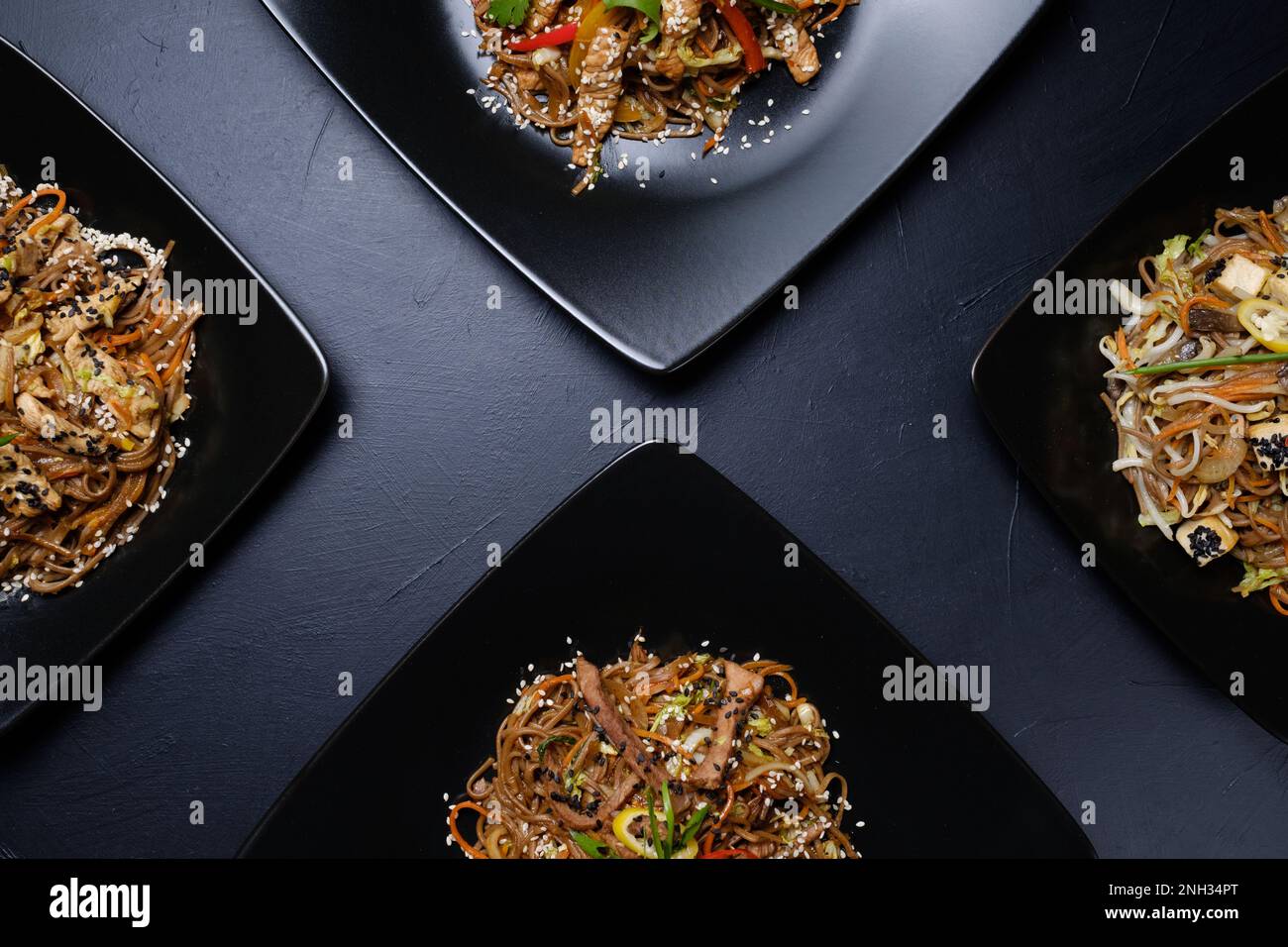 Assorted Menus oriental restaurant food menu meals assortment Stock Photo - Alamy