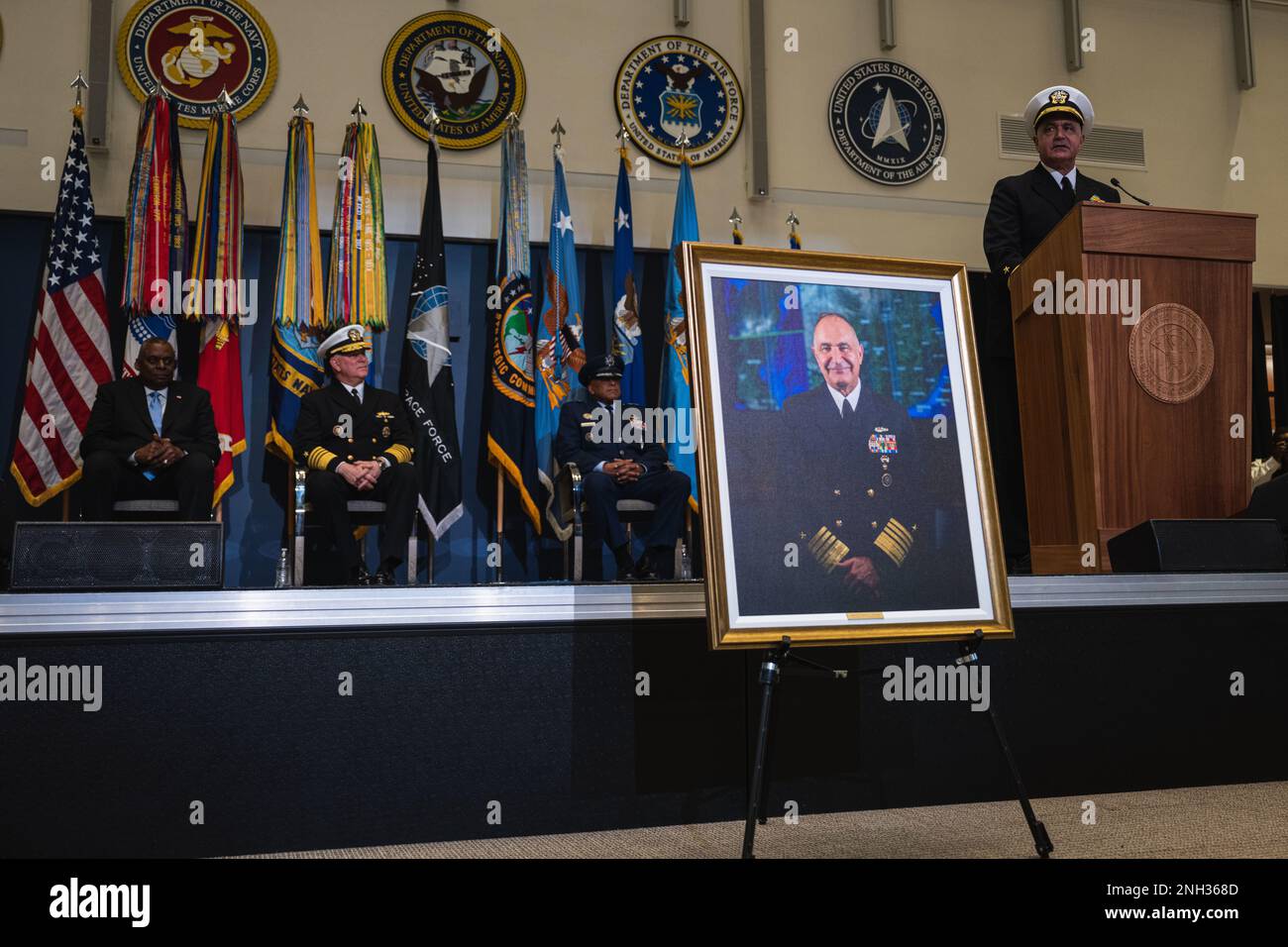 Outgoing U.S. Strategic Command Commander U.S. Navy Adm. Charles “Chas ...