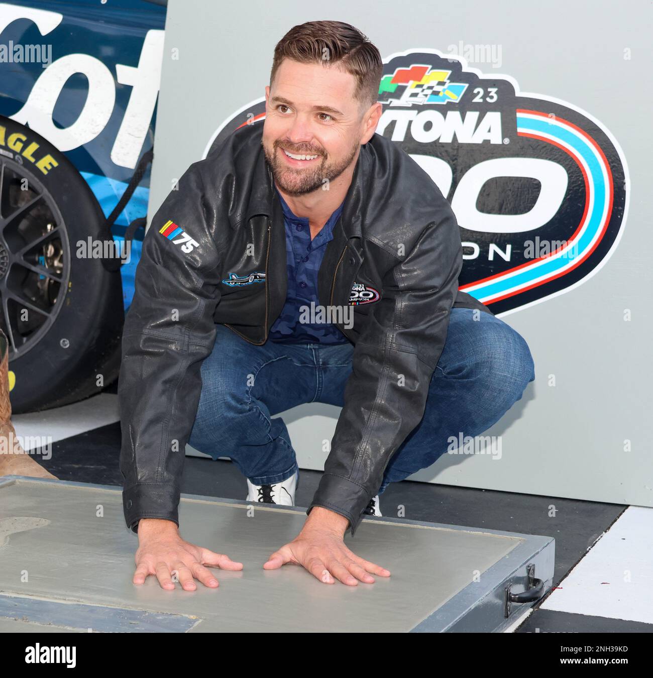 Daytona, United States. 19th Feb, 2023. Rickey Stenhouse Jr creates ...