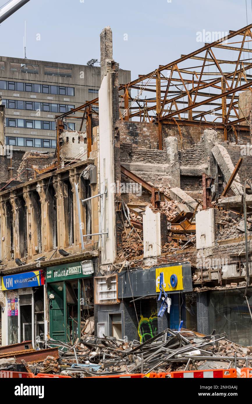 Demolition of Victorias and surrounding buildings following a