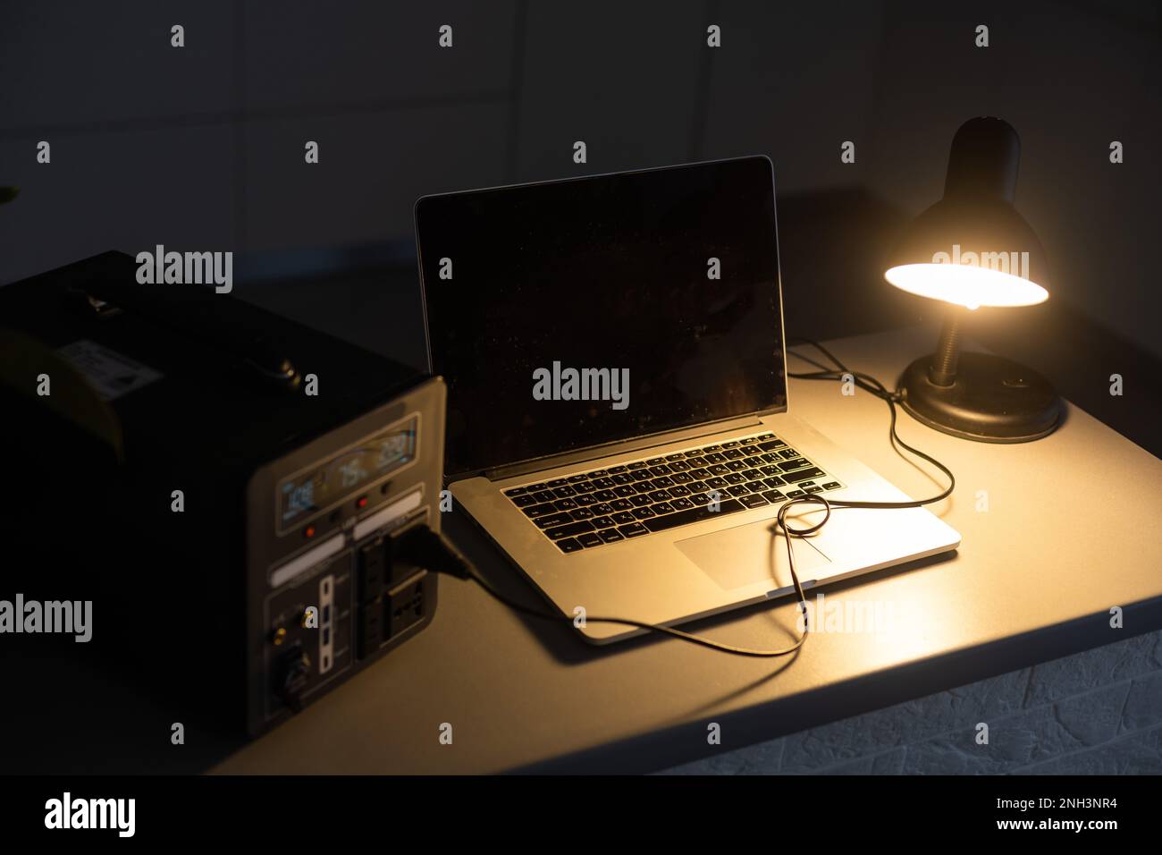 portable charging station charges gadgets Stock Photo