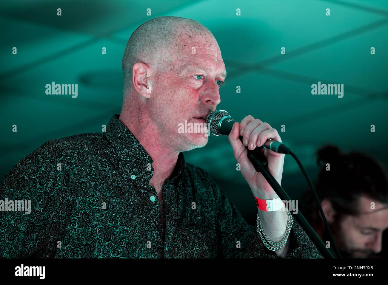 Dreadzone appearing with MC Spee on the Main Stage, Undercover Festival 2016, Brighton Racecourse, Brighton, East Sussex, UK. 10th September 2016 Stock Photo