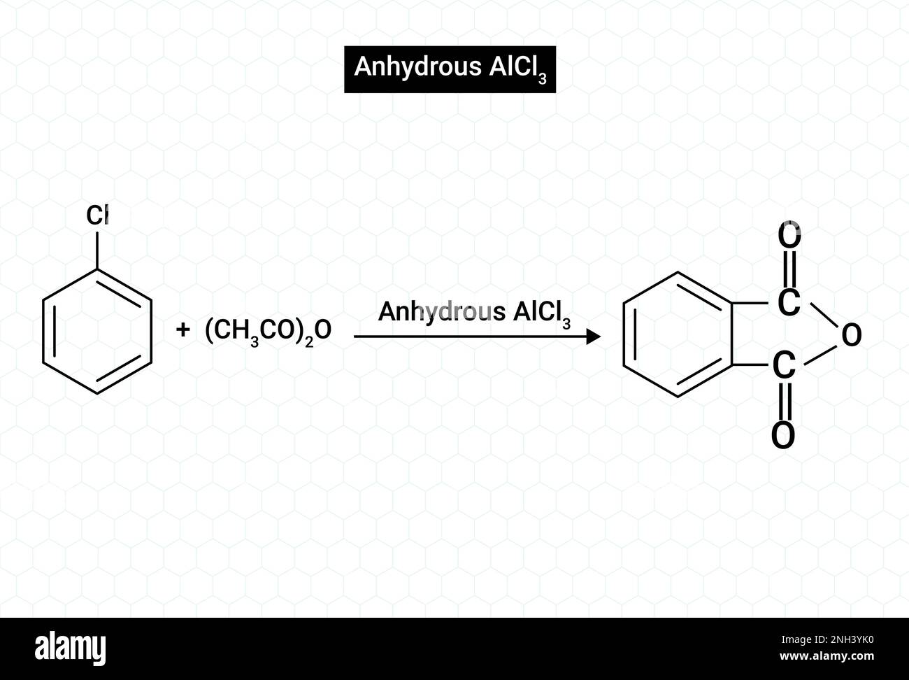 Anhydrous AlCl3 is used as a catalyst because it acts as a Lewis acid ...