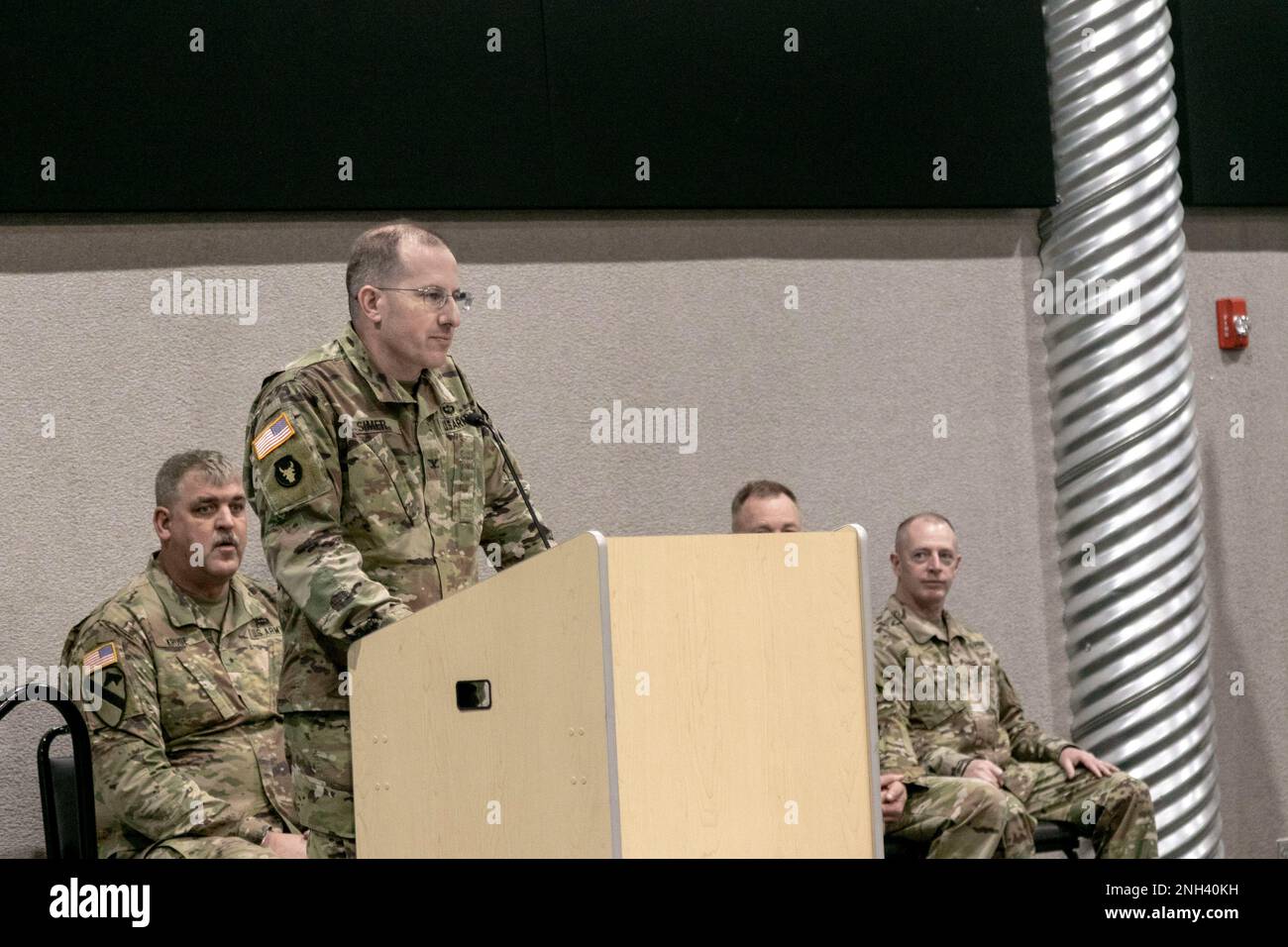 During the Camp Ripley Garrison Command change of command ceremony ...