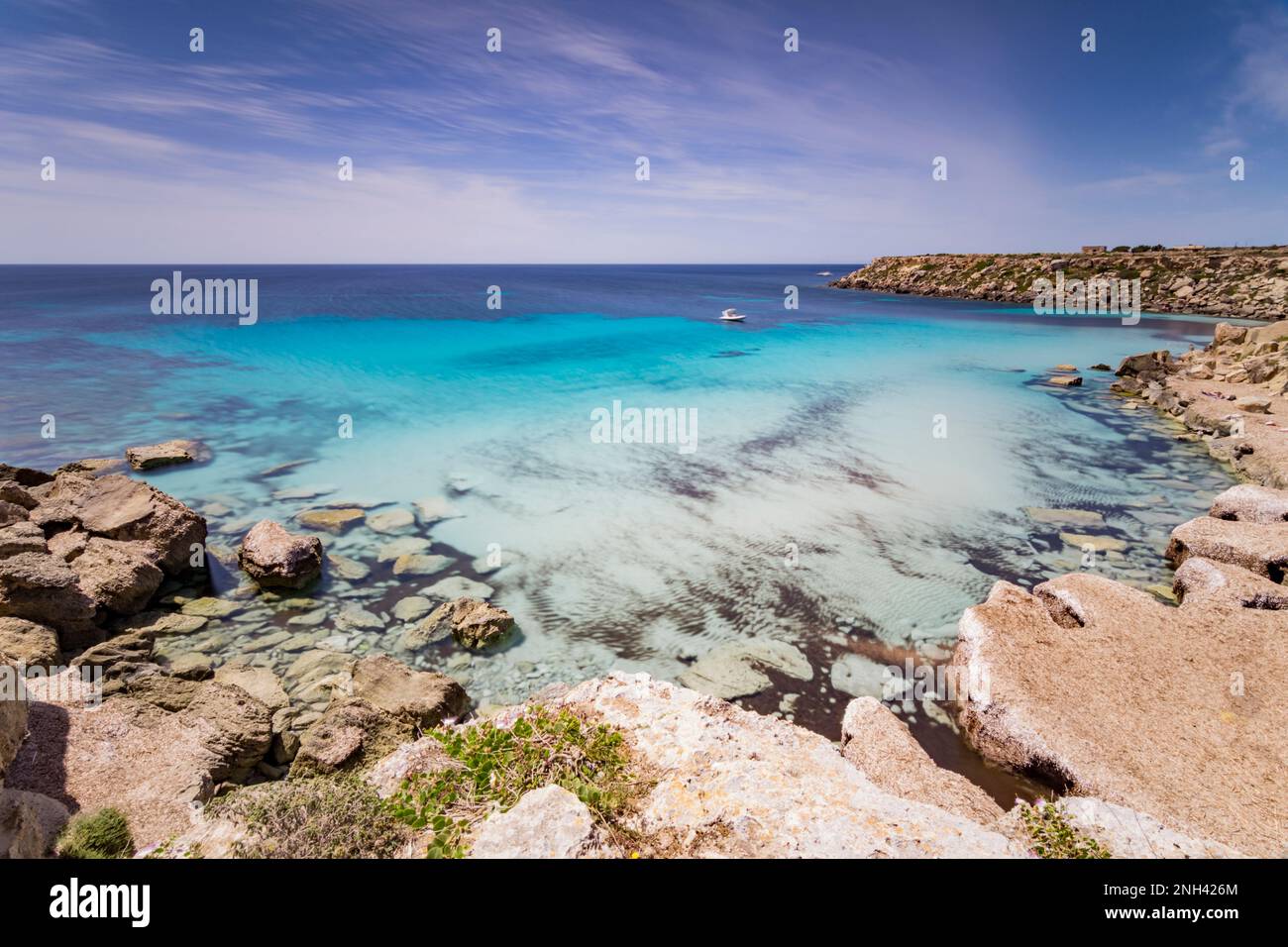 Cala Azzurra beach, Sicily Stock Photo - Alamy