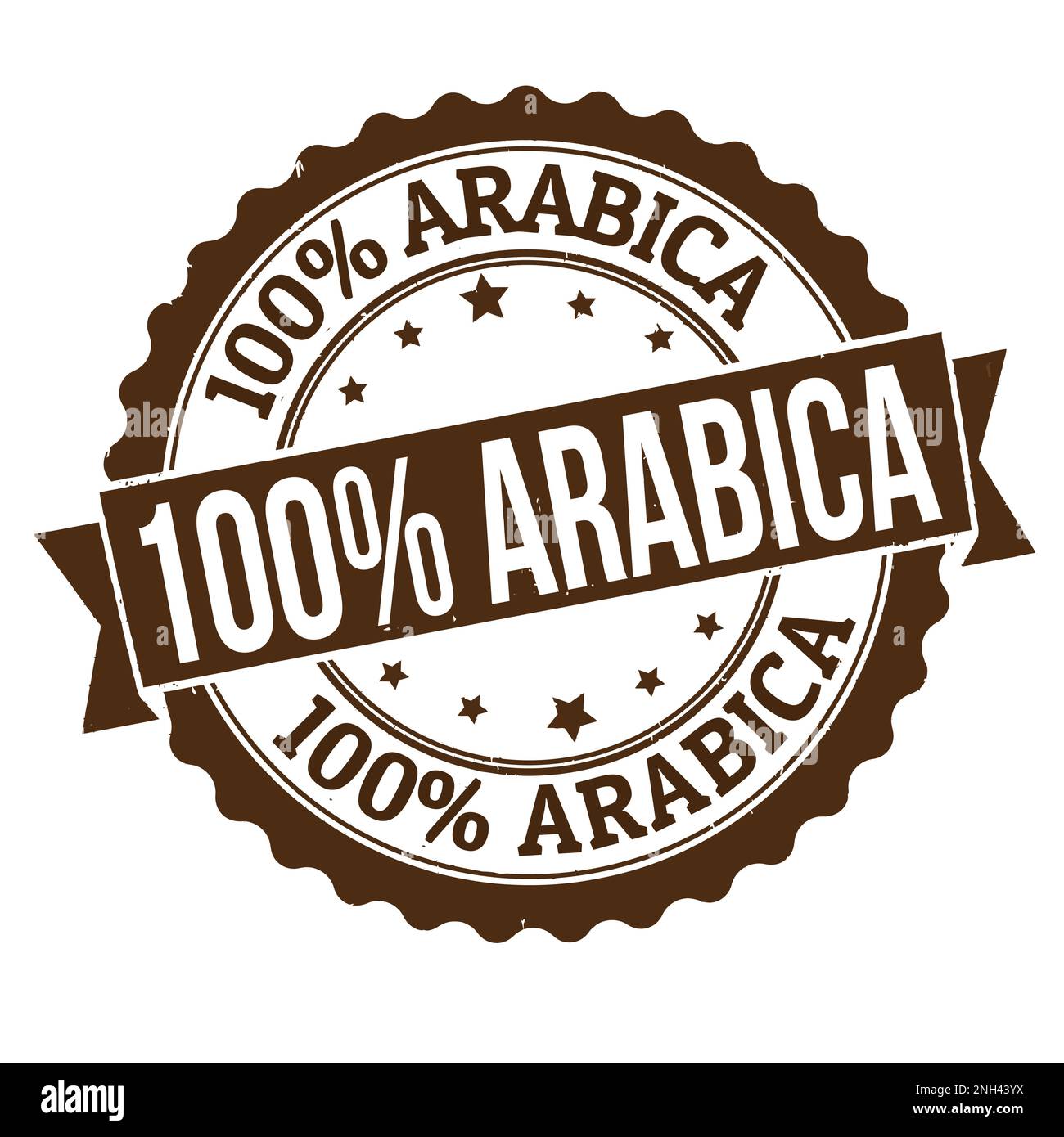 100% arabica grunge rubber stamp on white background, vector ...