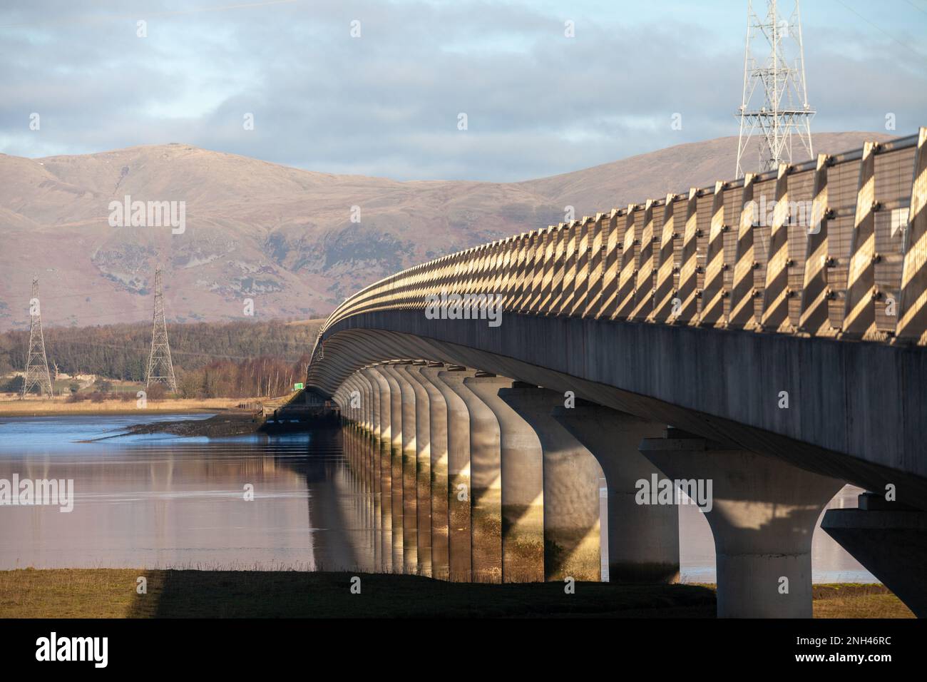 Clackmannanshire Bridge over the Firth of Forth in Scotland which opened to traffic on 19 November 2008 Stock Photo