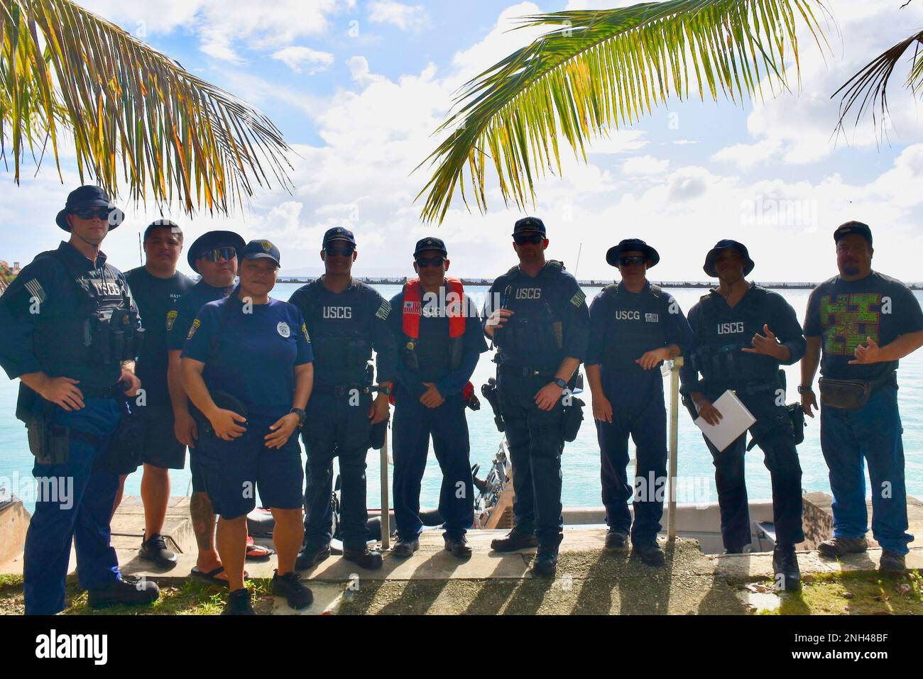 Maritime Safety and Security Team Honolulu personnel stand for a photo