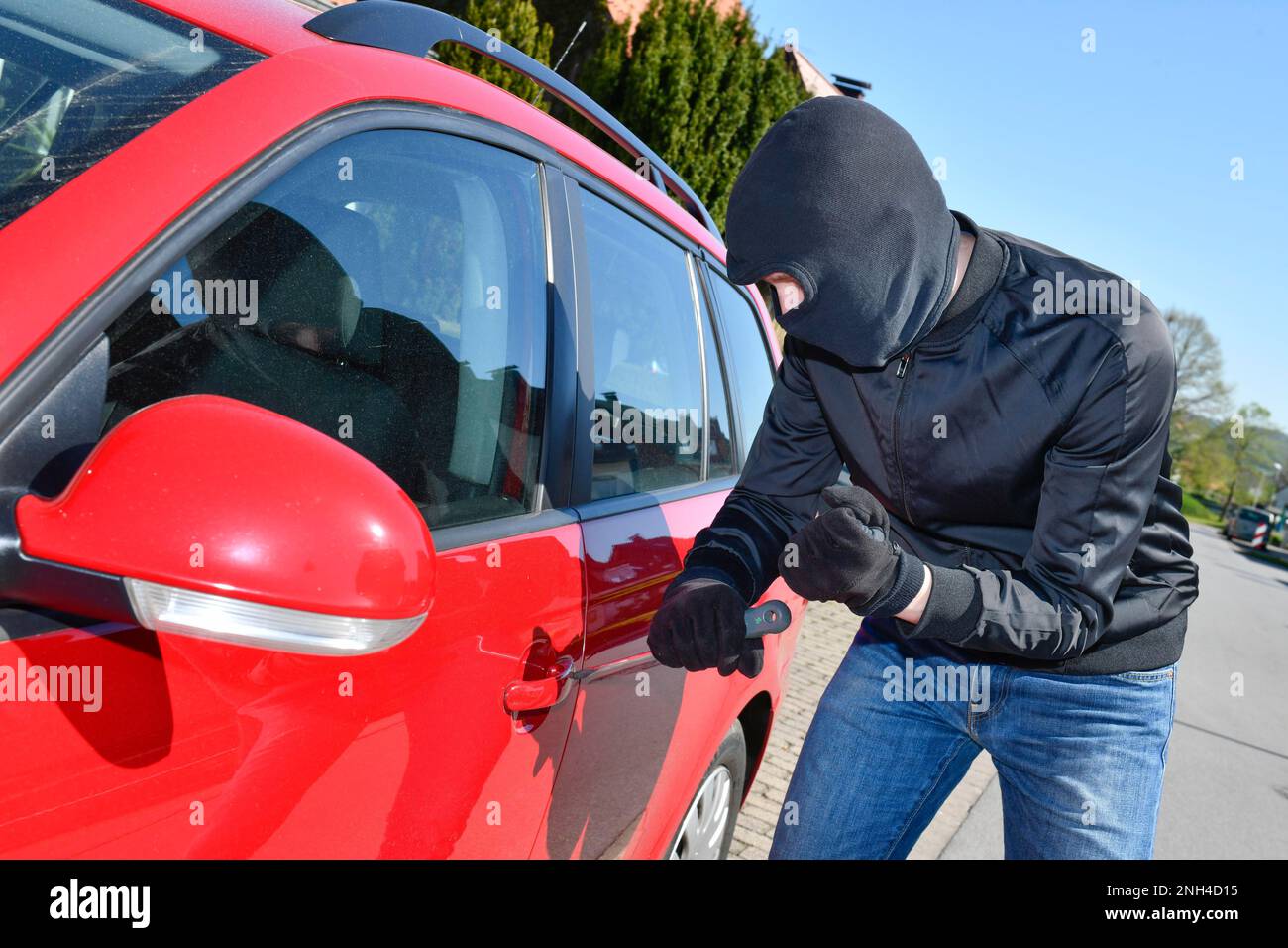 Car theft, symbol photo, car thief Stock Photo