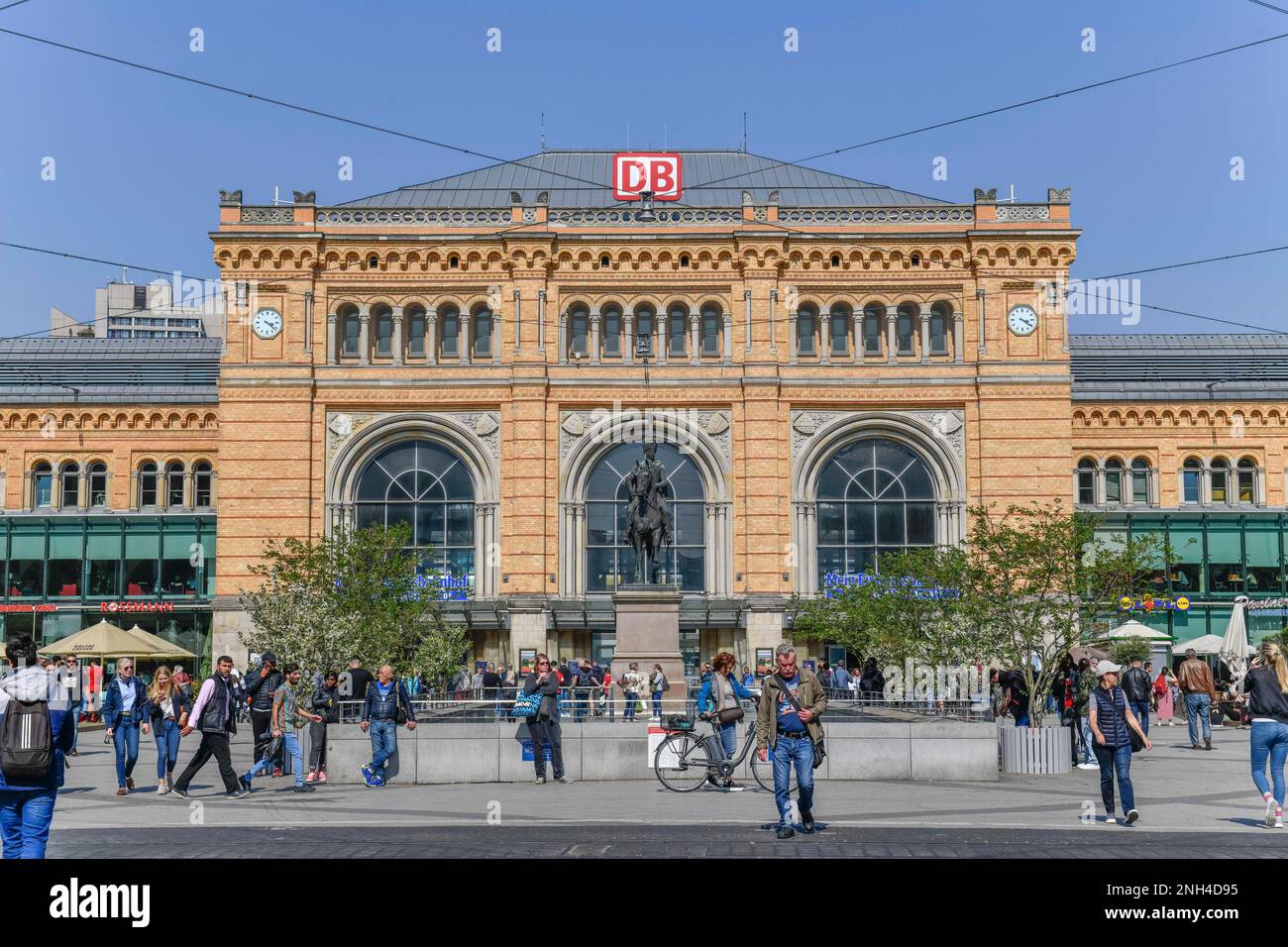 Central Station, Ernst-August-Platz, Hanover, Lower Saxony, Germany Stock Photo