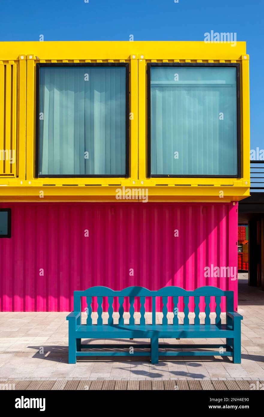 Doha Containers Yard, Box Park, Old Doha Port, Qatar Stock Photo Alamy