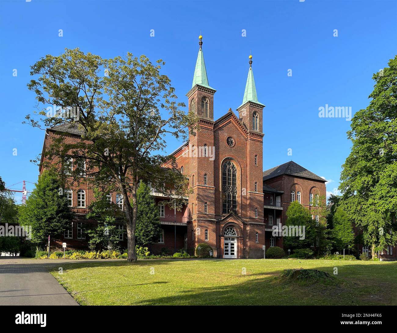 Former sanatorium for the mentally and psychologically ill, now LWL Clinic for Psychiatry, Psychotherapy and Psychosomatics, Landschaftsverband Stock Photo