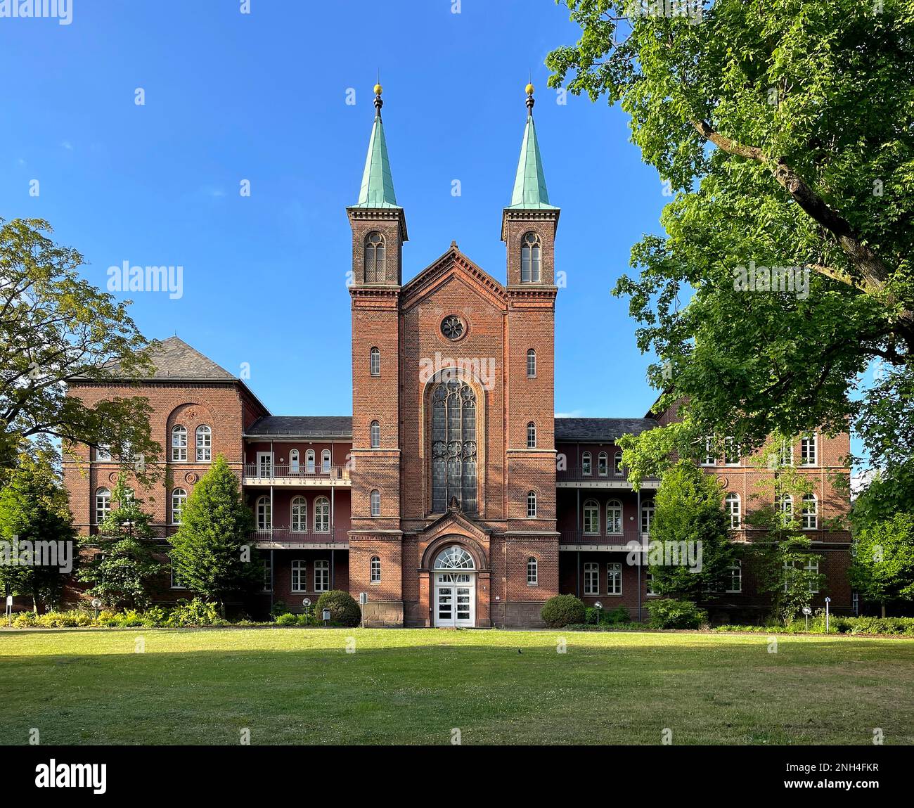 Former sanatorium for the mentally and psychologically ill, now LWL Clinic for Psychiatry, Psychotherapy and Psychosomatics, Landschaftsverband Stock Photo