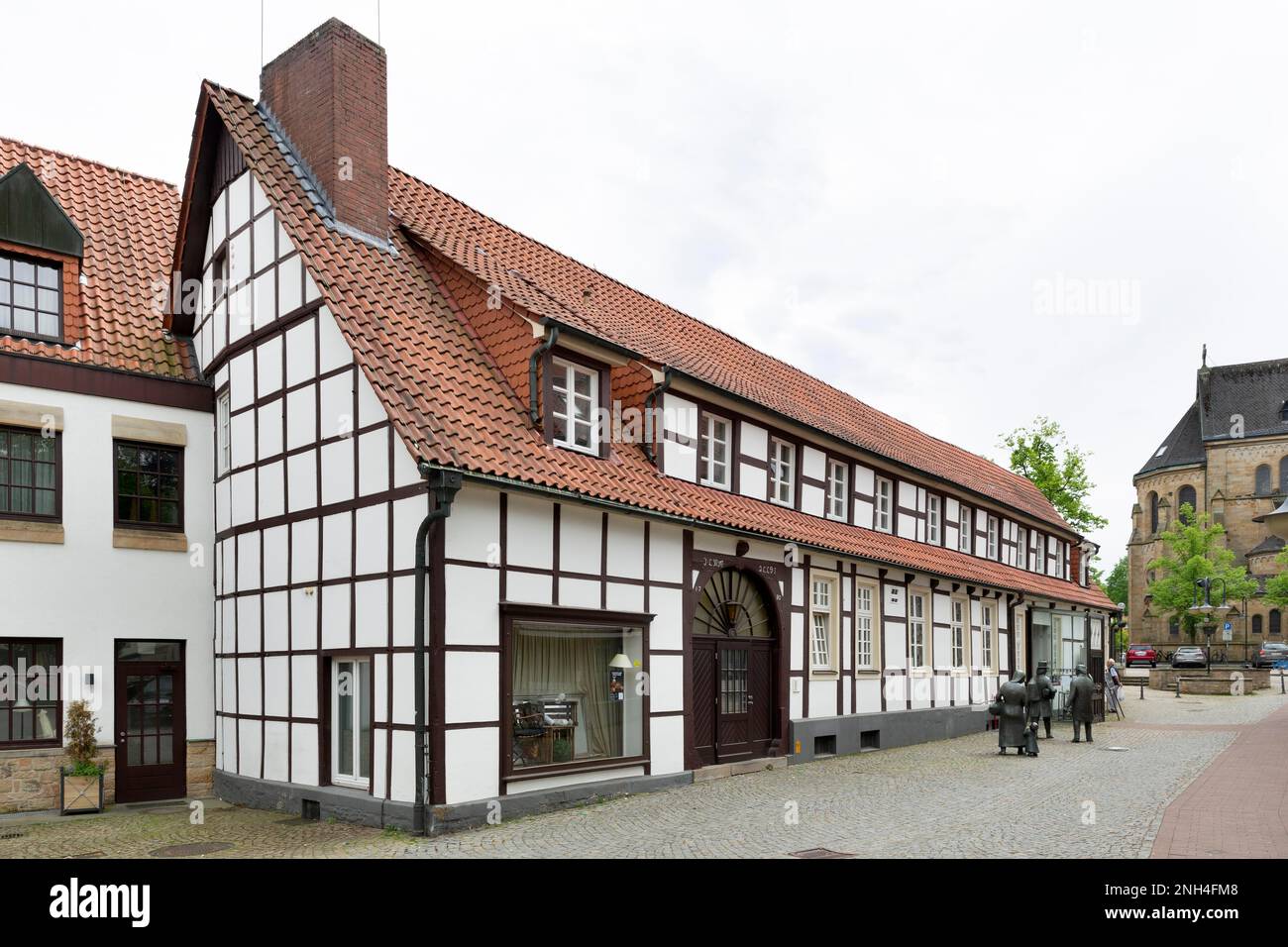 Tueoettenmuseum Mettingen, housed in the former Telsemeyer inn and hotel. The museum displays exhibits on the history of the Toedden trade (also Stock Photo