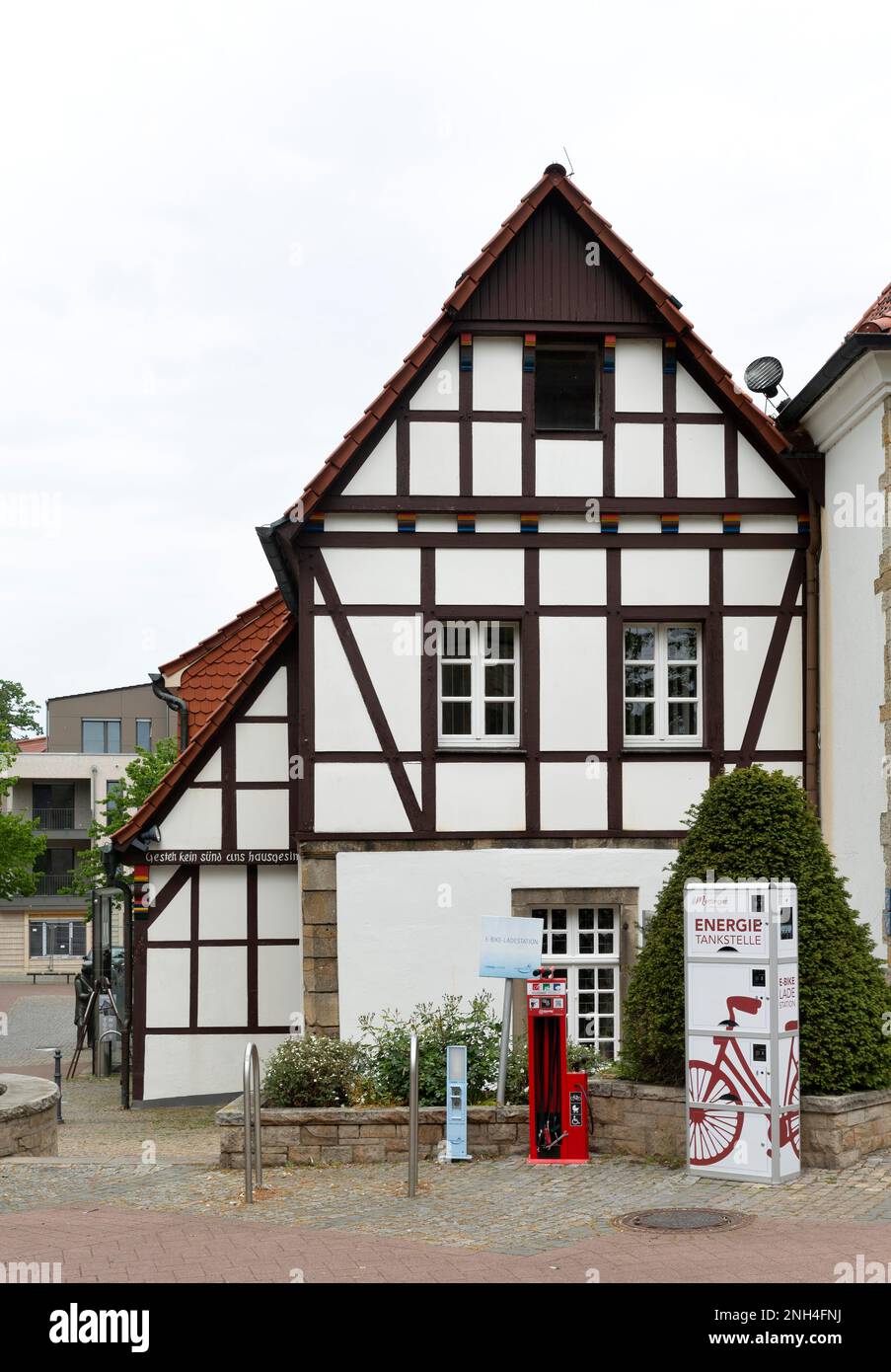 Tueoettenmuseum, former Telsemeyer inn and hotel, Mettingen, Muensterland, North Rhine-Westphalia, Germany Stock Photo
