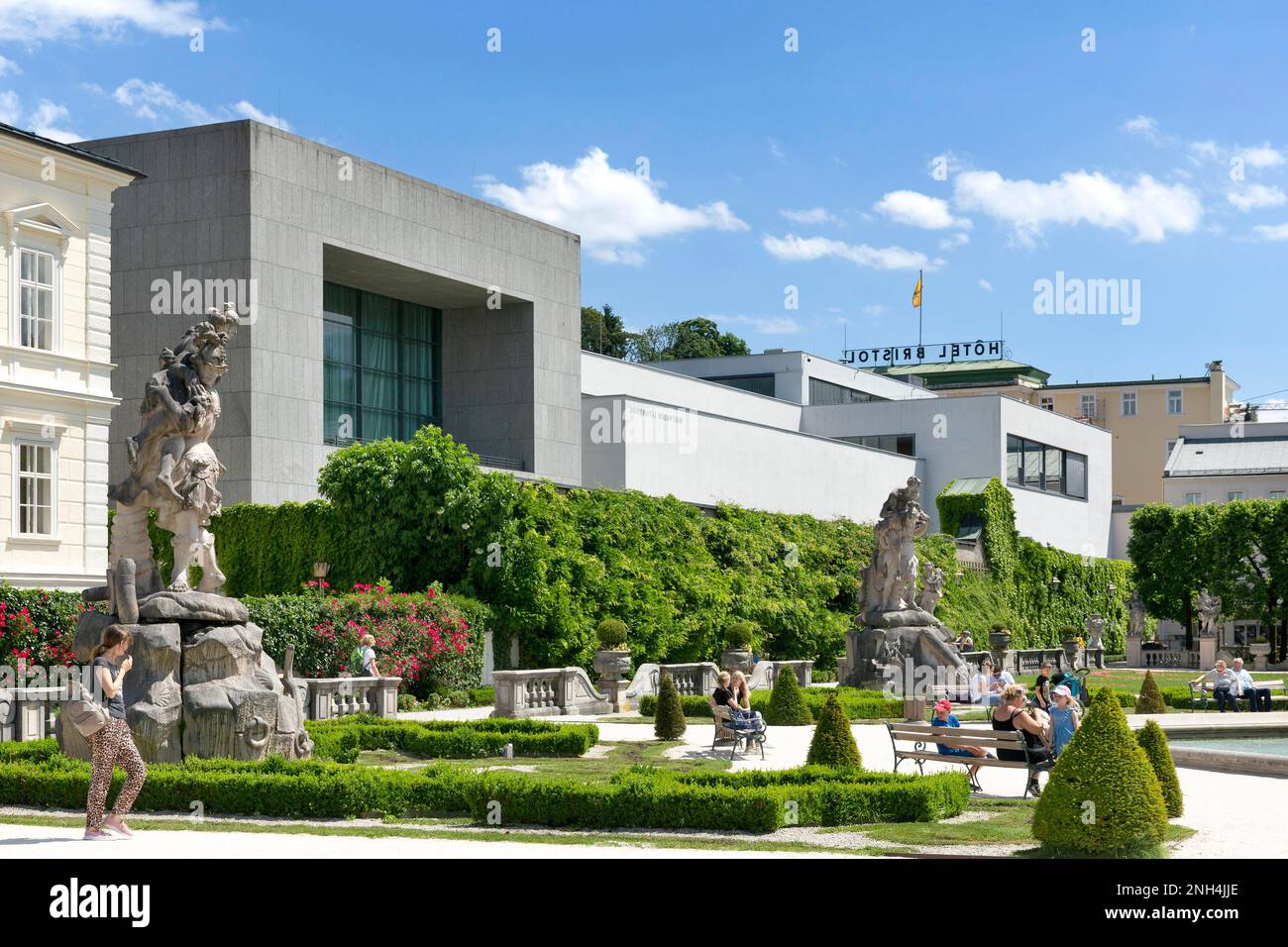 Mozarteum University of the Arts at the Mirabellgarten, Salzburg, Austria Stock Photo
