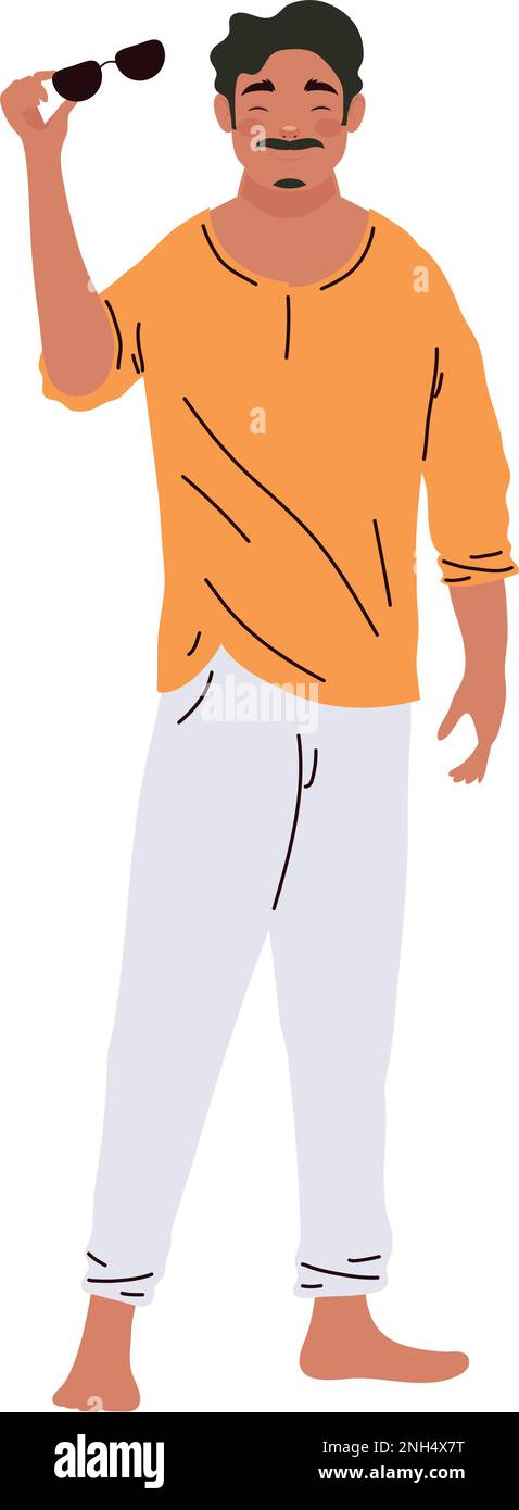 Asian man with sunglasses Stock Vector Images - Alamy