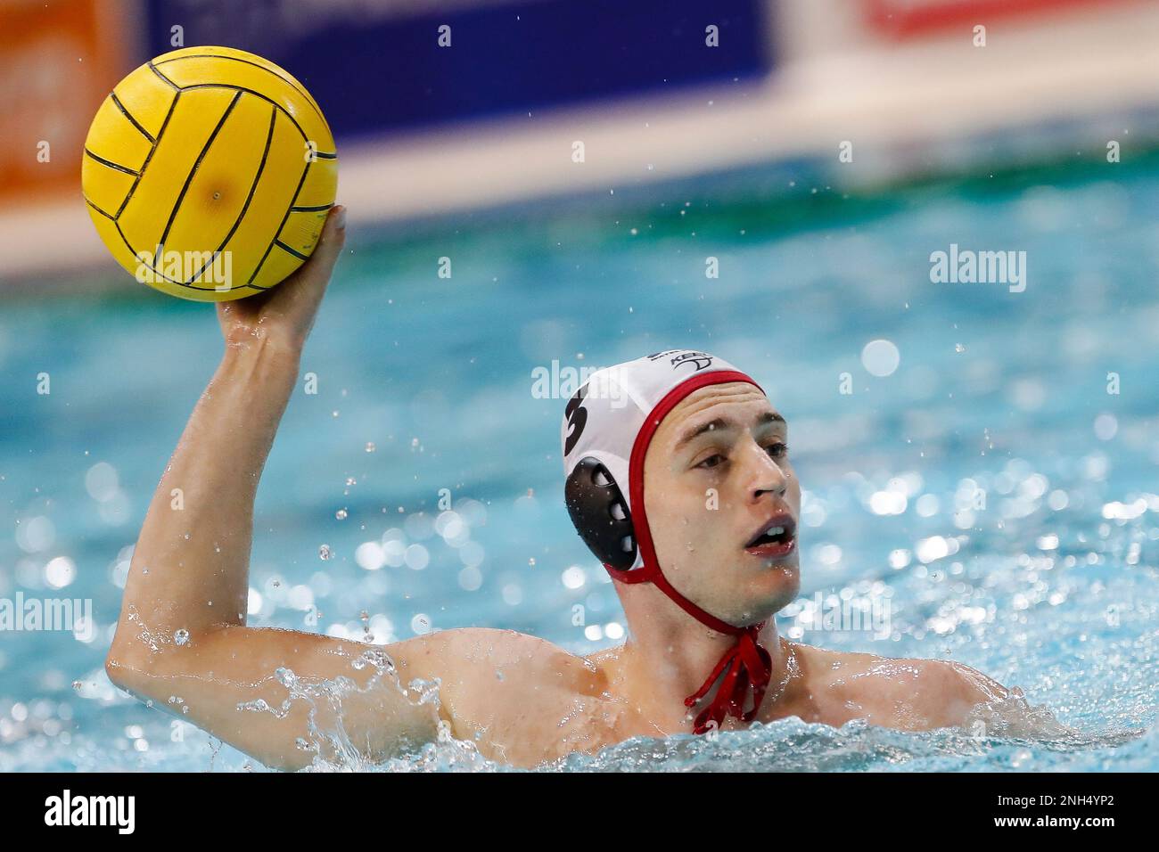 Belgrade, Serbia, 18 February 2023. Nemanja Stanojevic of VK Radnicki