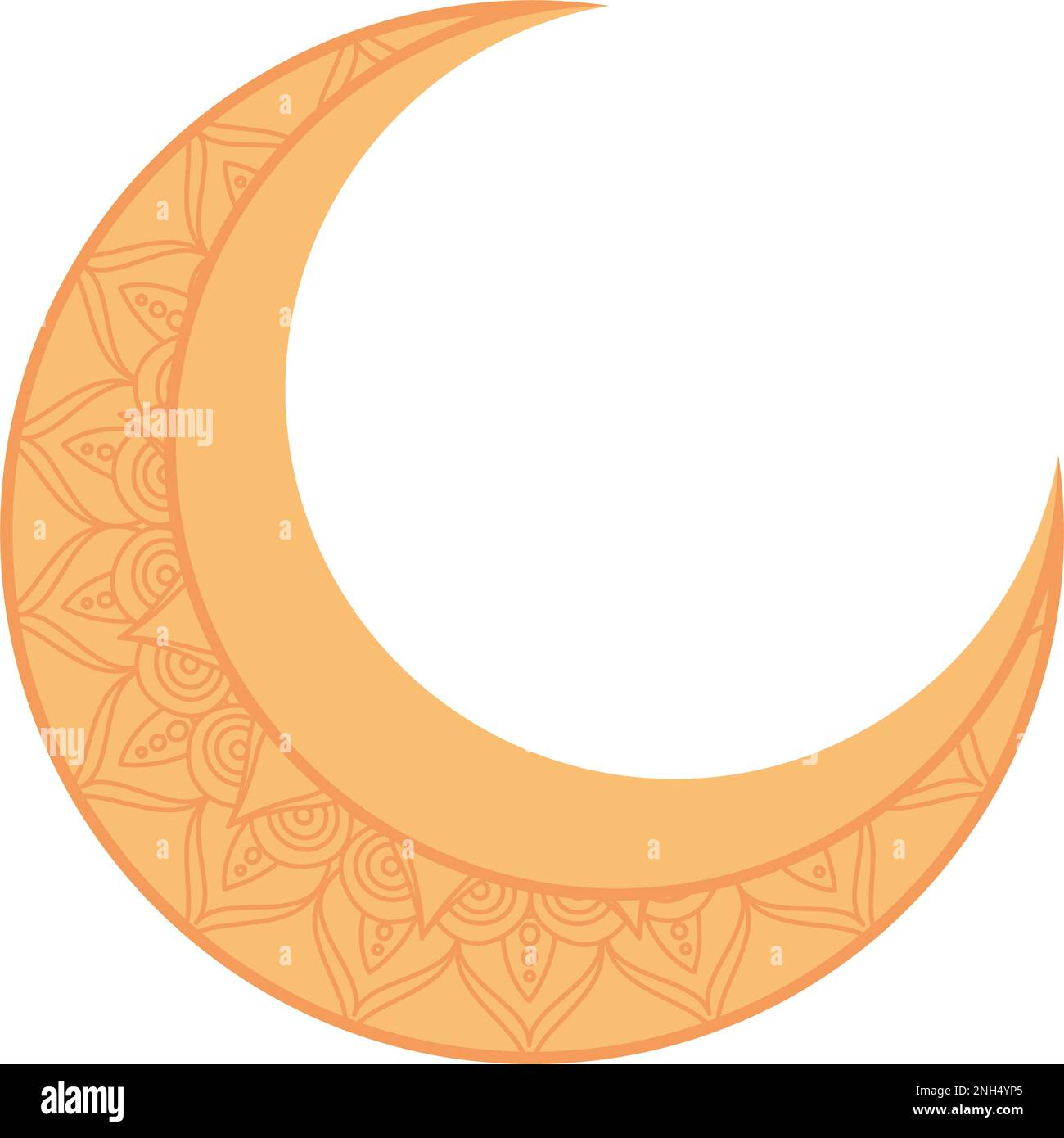 golden crescent moon muslim icon Stock Vector Image & Art - Alamy