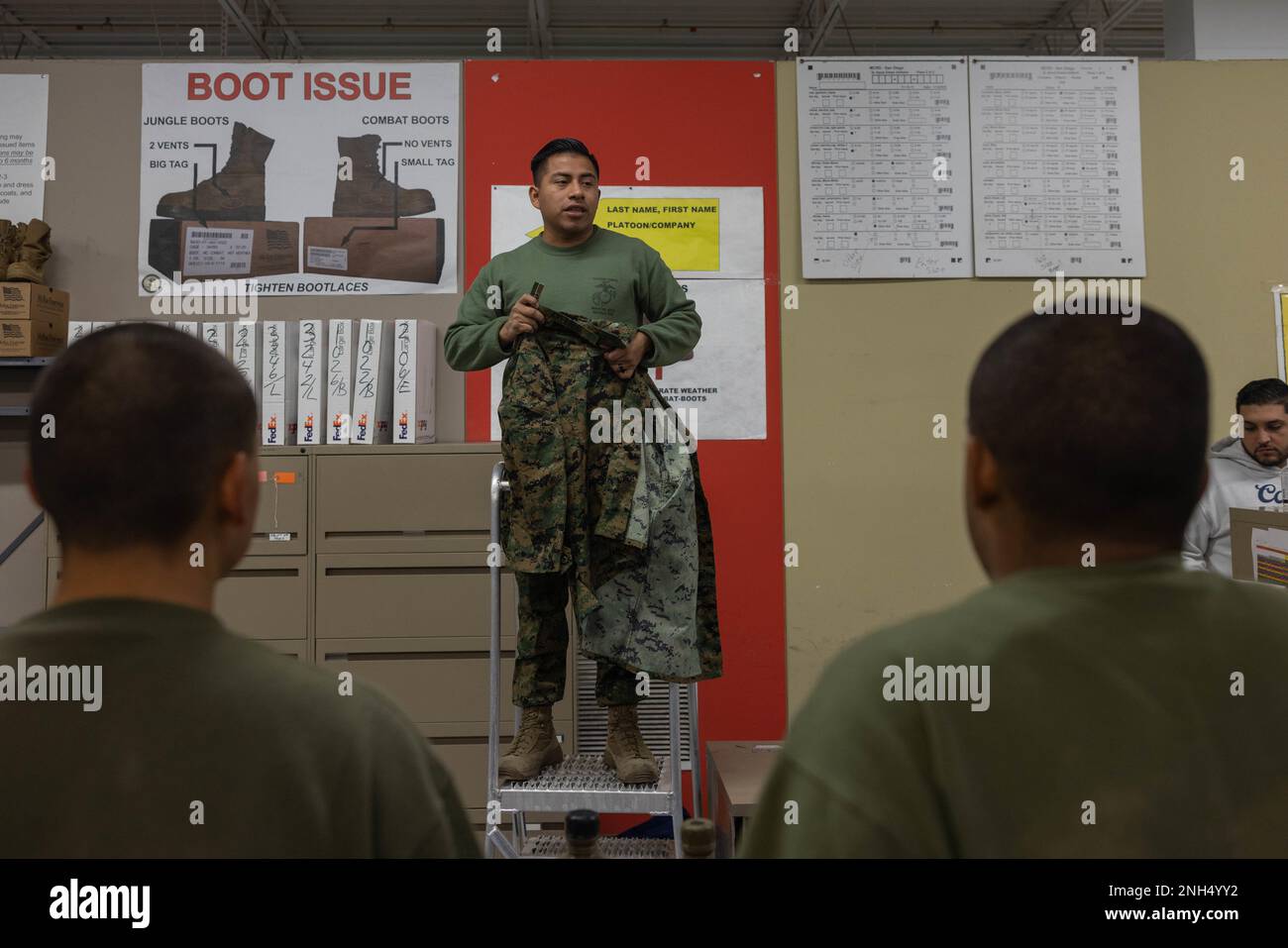 U.S. Marine Corps Cpl. Edgar Rafael, the recruit clothing non ...