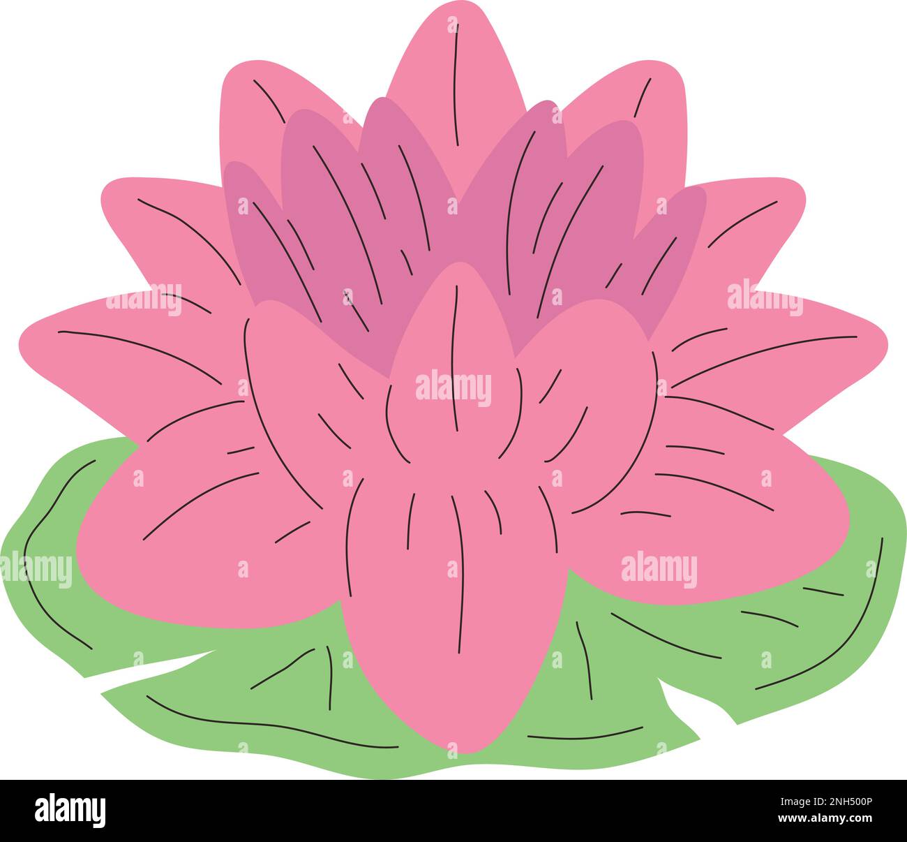 pink lotus flower floating icon Stock Vector Image & Art - Alamy