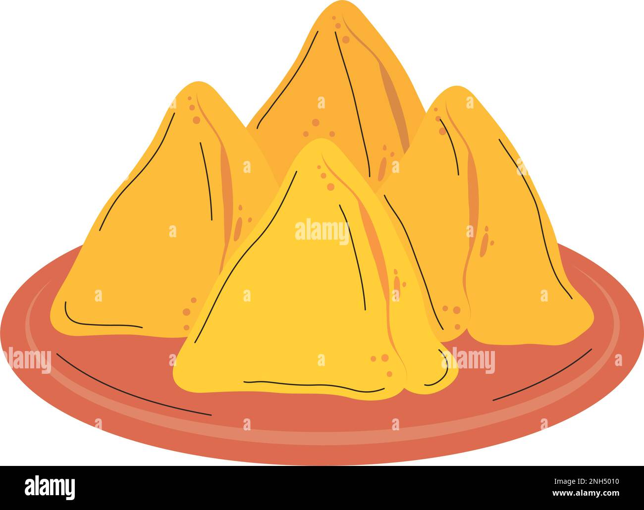 samosa indian food traditional icon Stock Vector Image & Art - Alamy