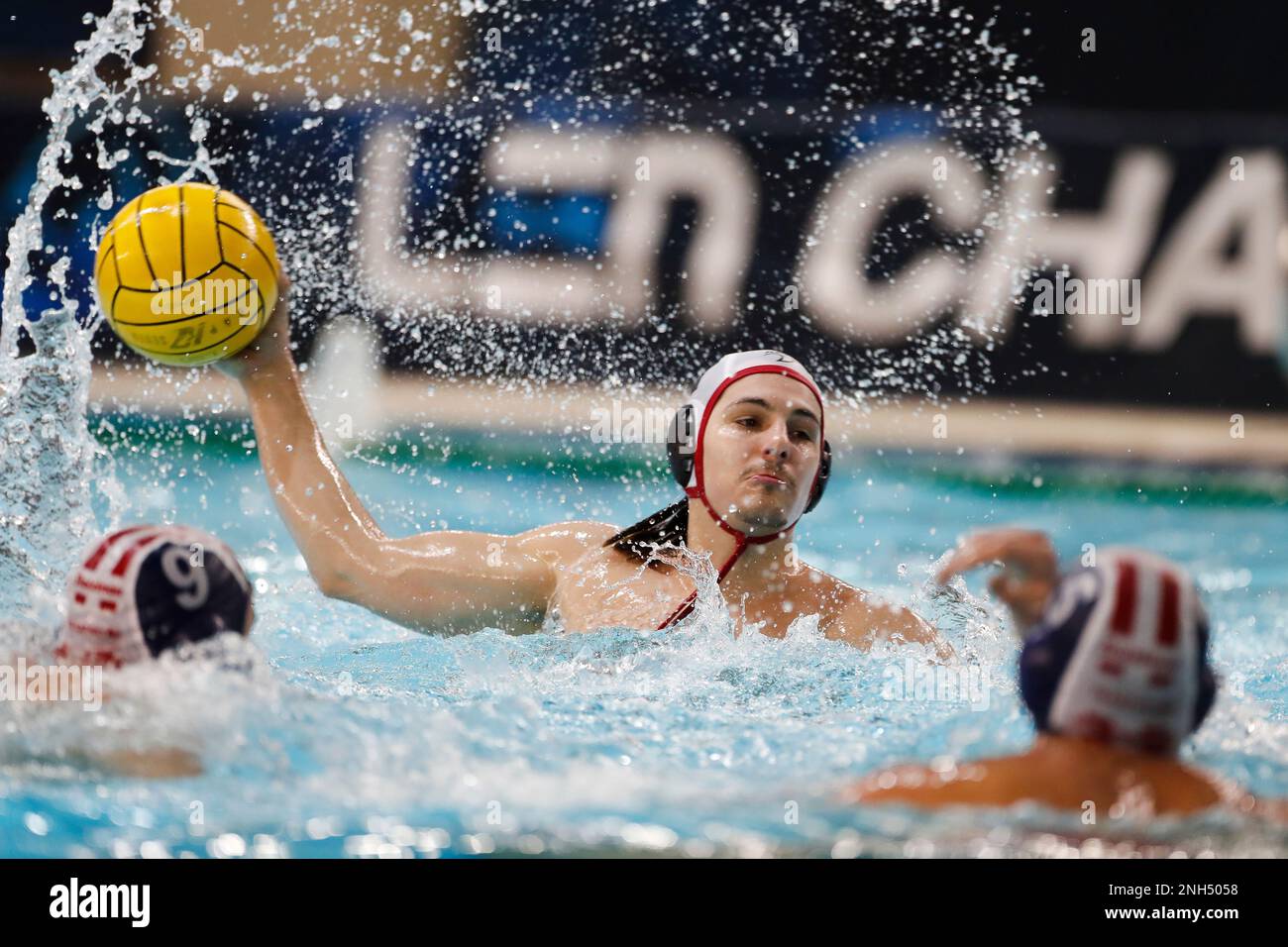 Belgrade, Serbia, 18 February 2023. Nikola Lukic of VK Radnicki in