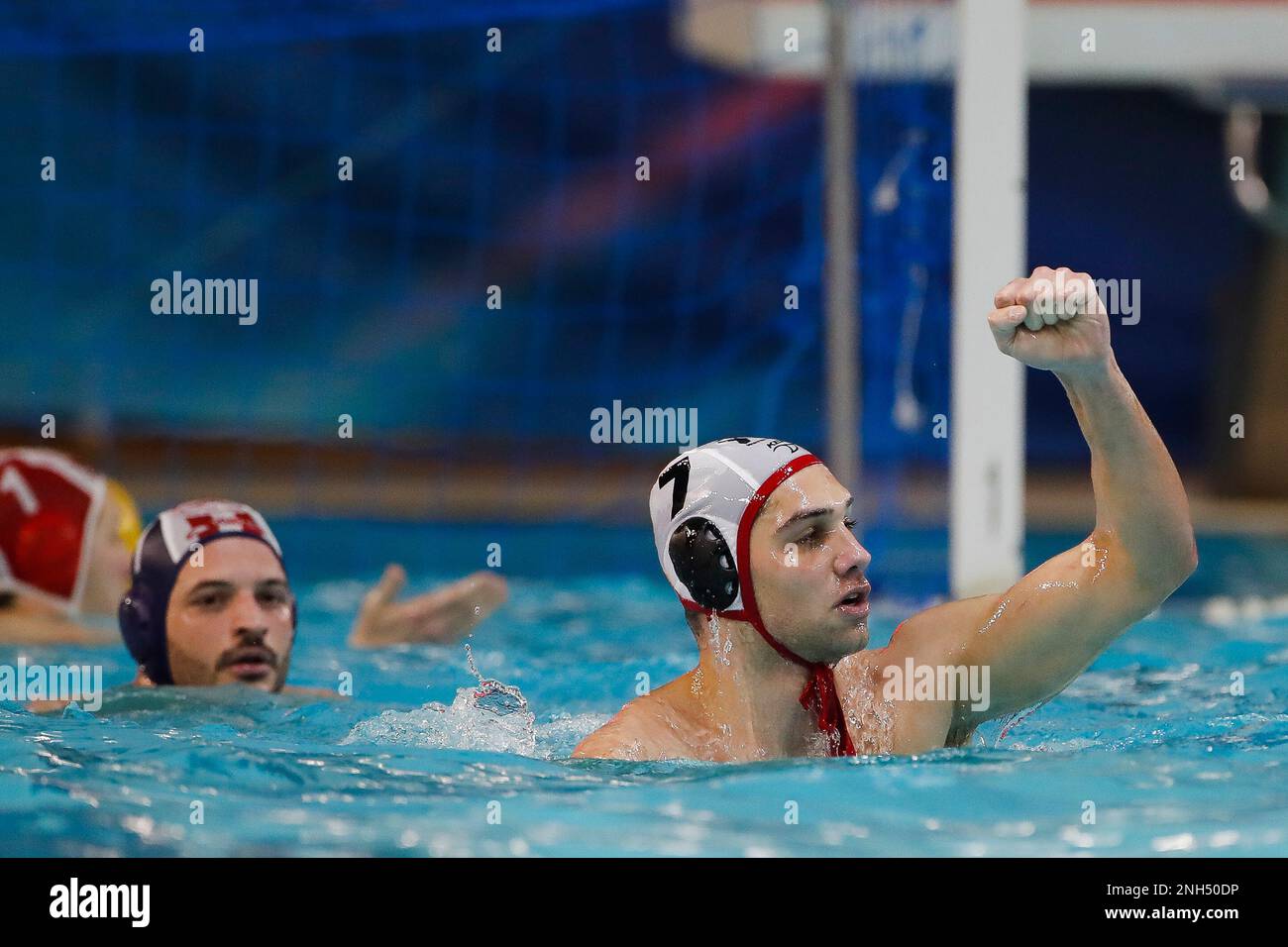 Belgrade, Serbia, 18 February 2023. Aleksa Ukropina of VK Radnicki