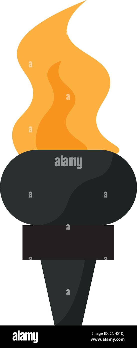 Isolated grey antorch icon image Vector Stock Vector