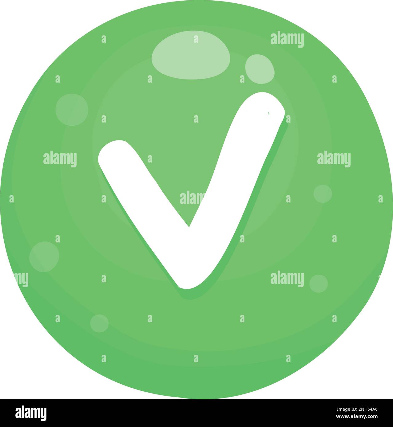 Approved button and progress-bar, bright different form of button for games and app. Stock Vector