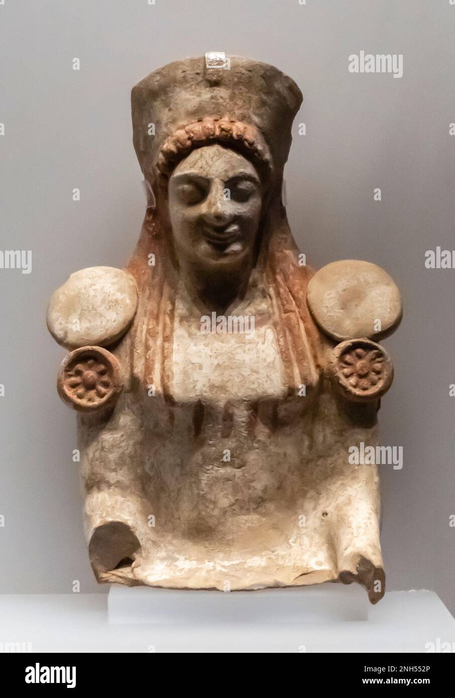 Goddess statuate - 5th century BC - tarentum Italy. Stock Photo