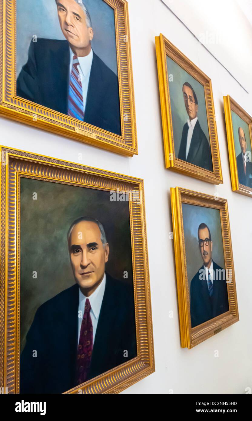 isbank heads, Turkish financial leaders - Turkey İş Bank Museum istanbul, Stock Photo