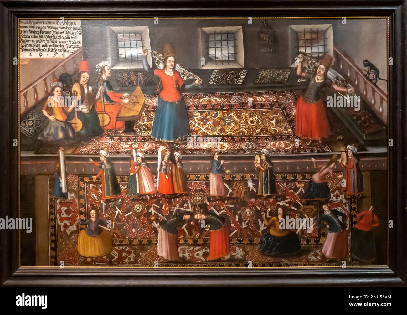 A Scene from the Turkish Harem · Creator: Franz Hermann, Hans Gemminger, Valentin Mueller  Second half of the 17th Century Stock Photo
