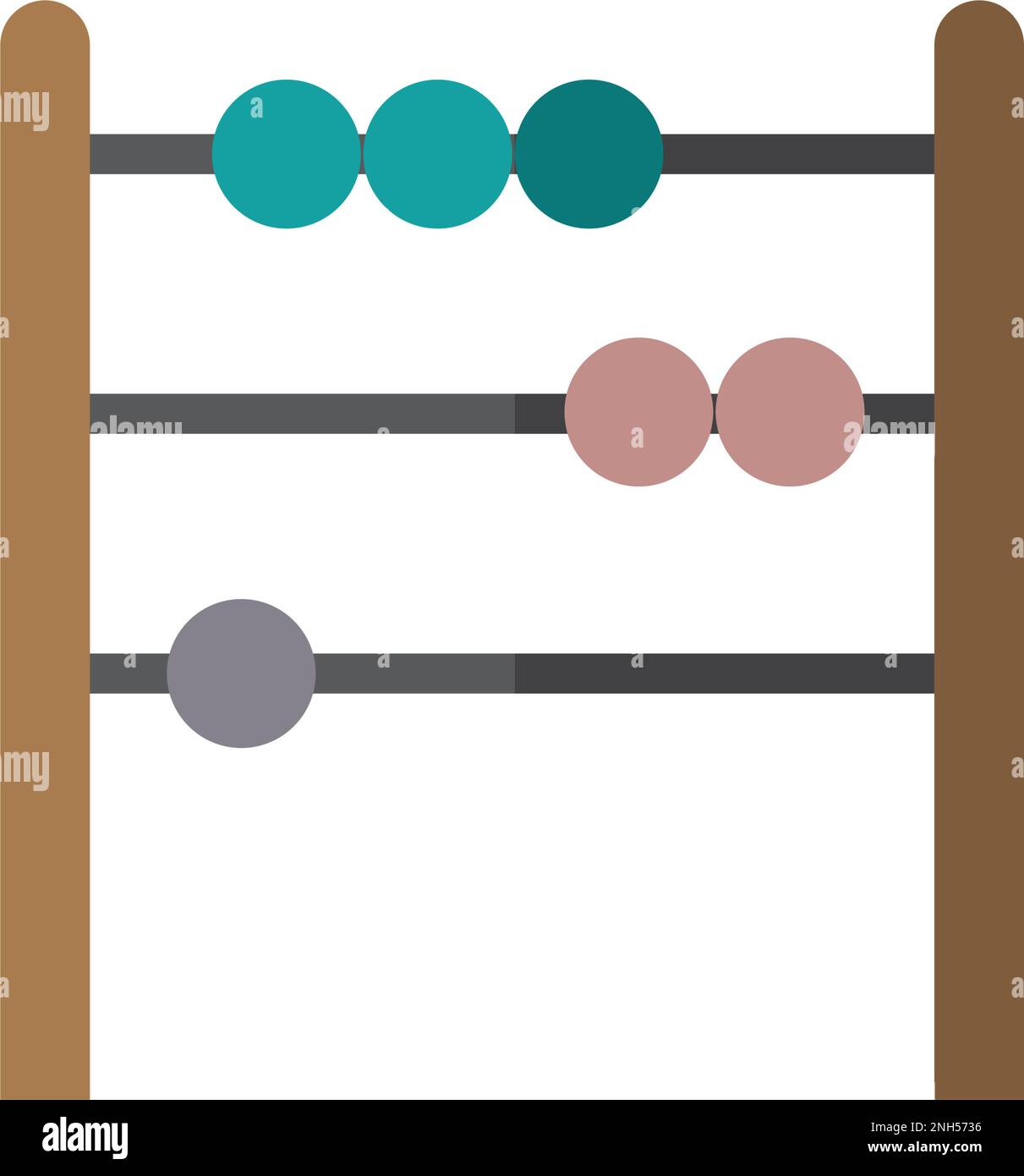 Isolated colored abacus toy icon Vector Stock Vector