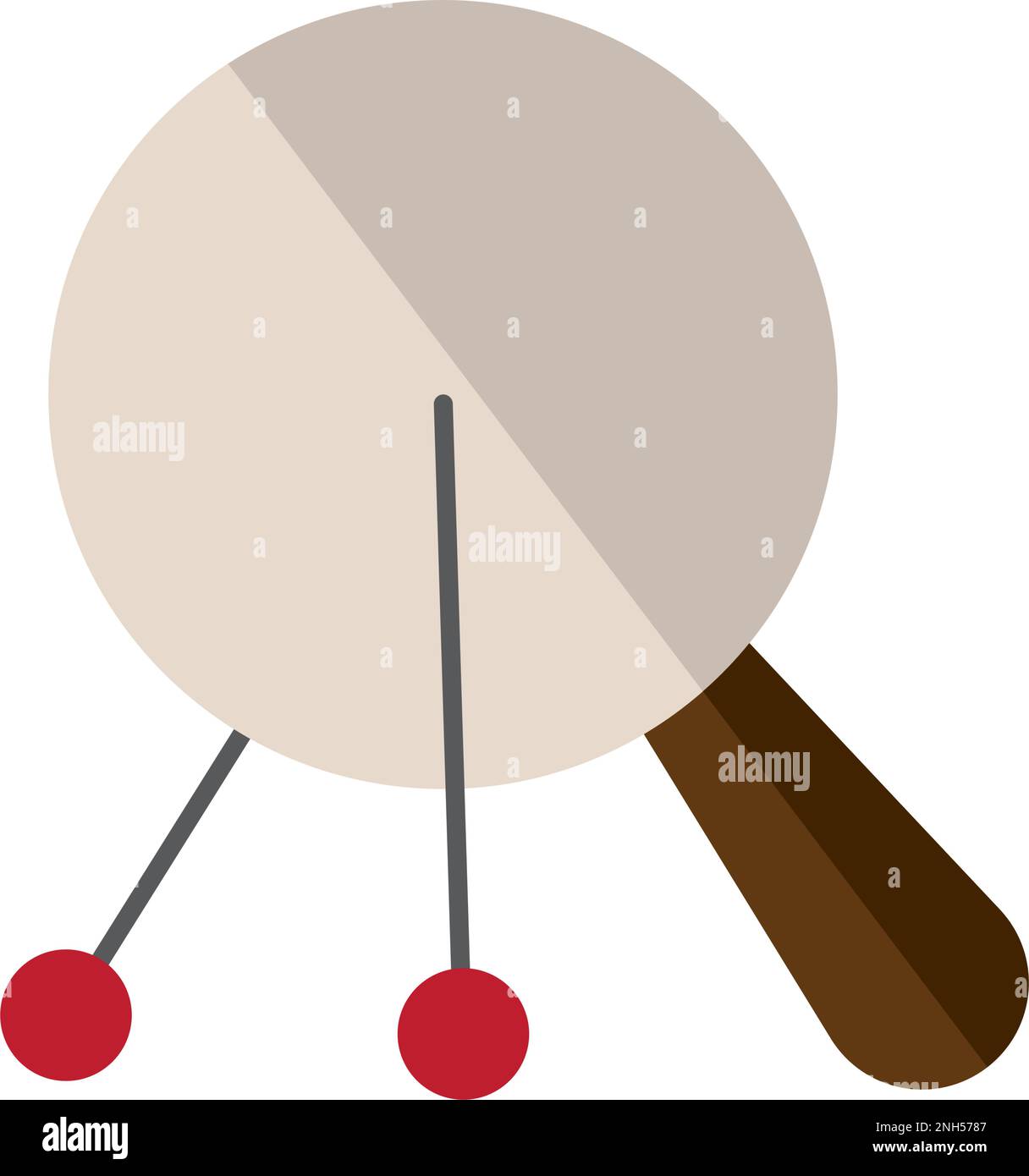 Isolated colored ping pong racket oty icon Vector Stock Vector