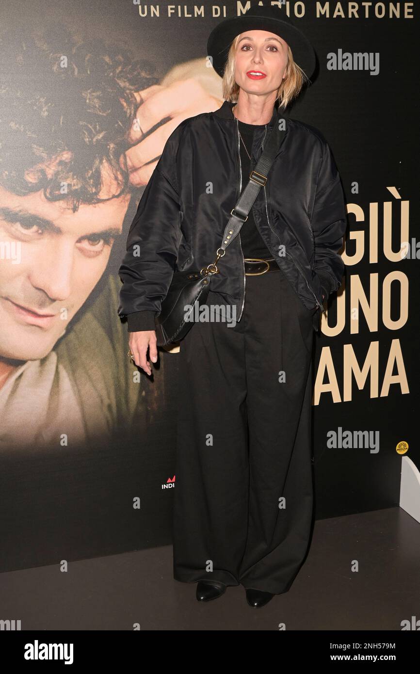 Rome, Italy. 20th Feb, 2023. Anna Ferzetti attends the premiere of the movie 'Laggiù qualcuno mi ama' at Cinema Troisi. Credit: SOPA Images Limited/Alamy Live News Stock Photo