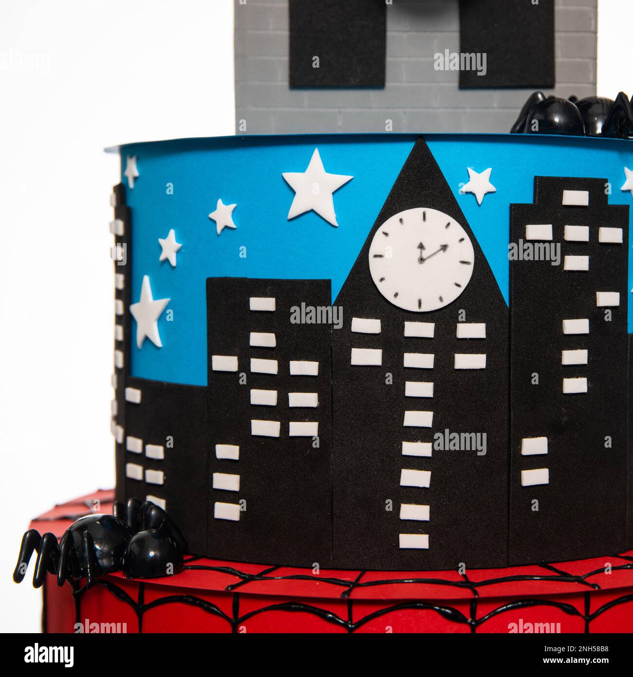 Skopje, North Macedonia October 20 2022 Birthday cake Spiderman