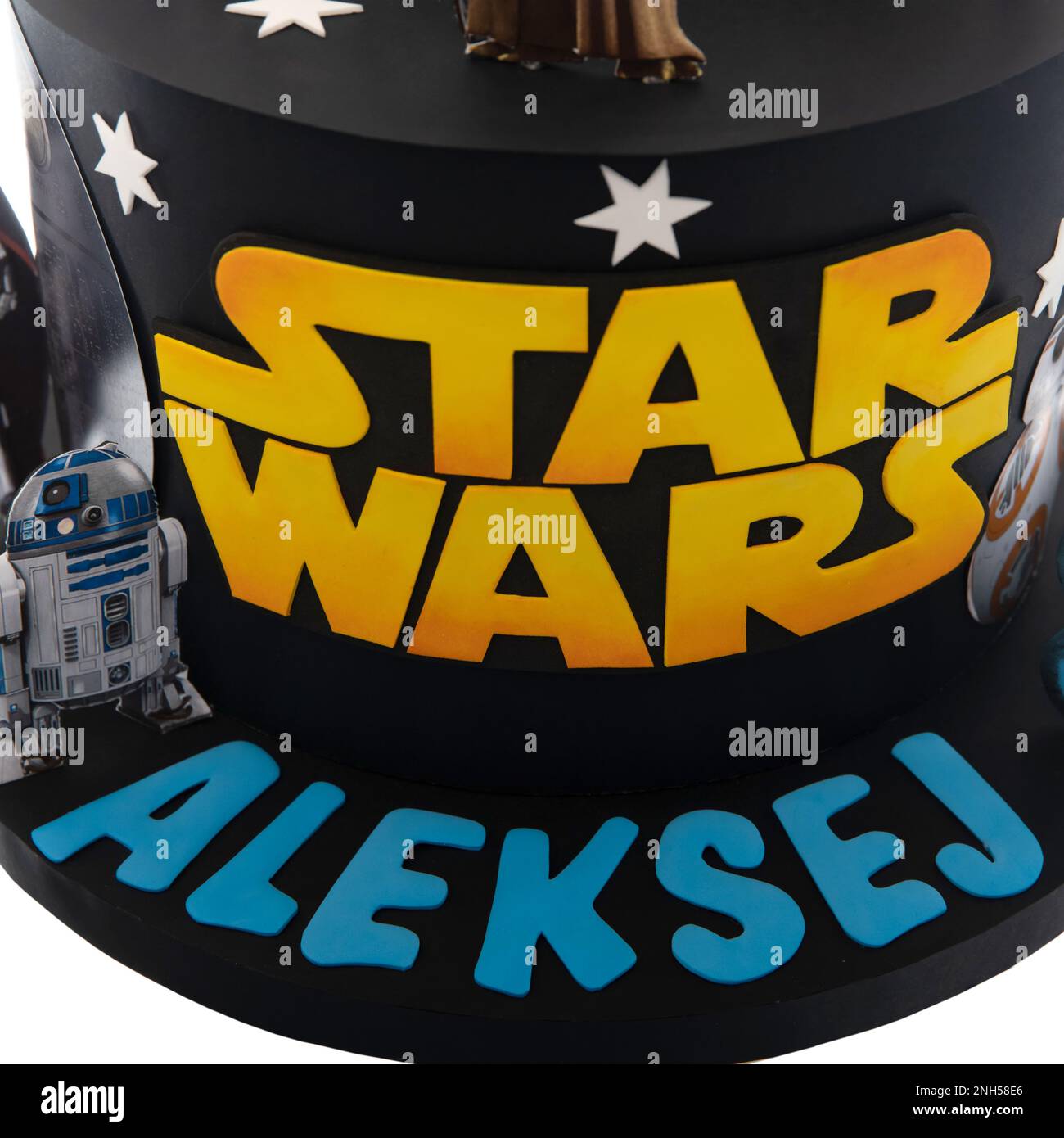 Skopje, North Macedonia September 20 2022 Birthday cake for Star