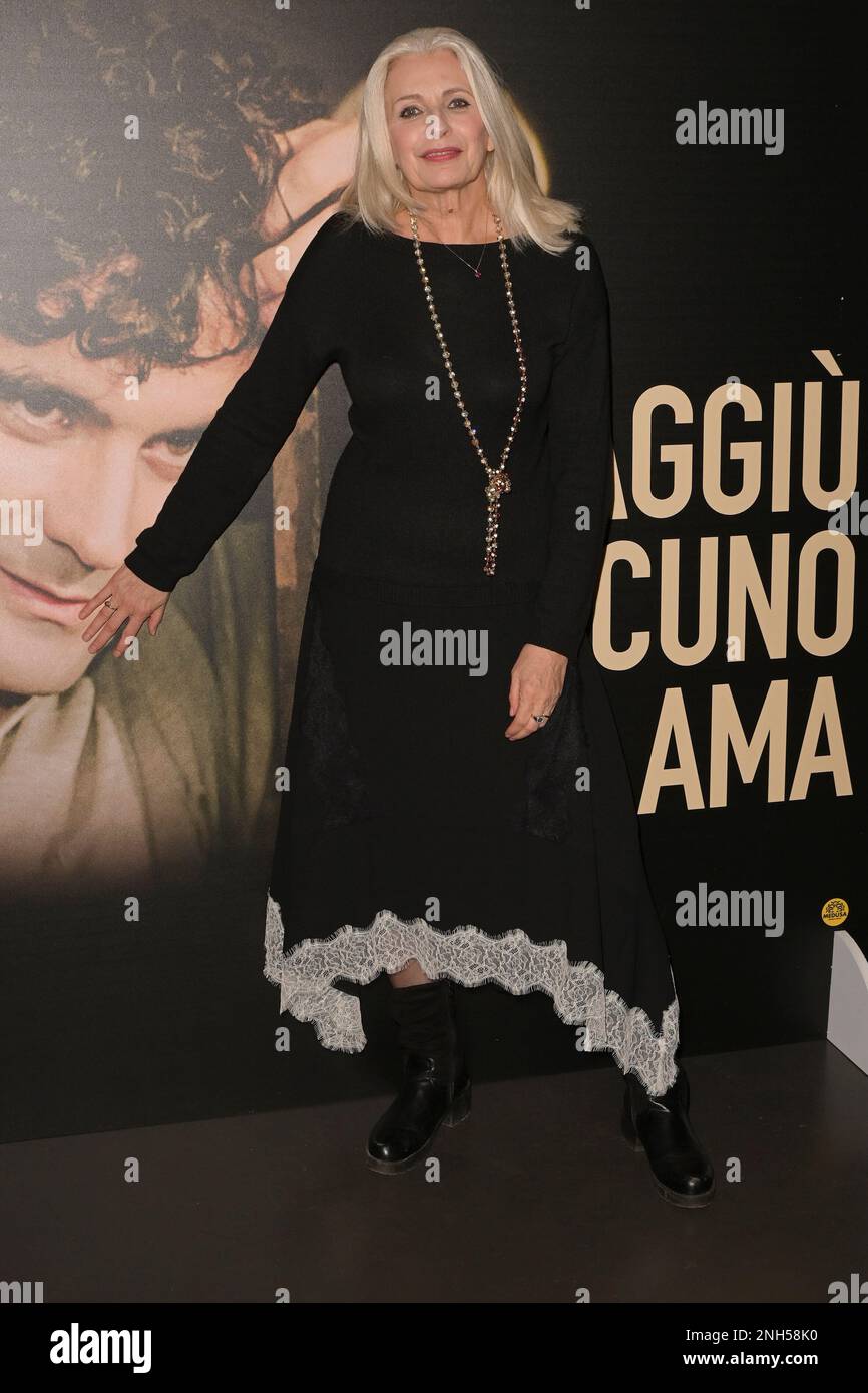 Rome, Italy. 20th Feb, 2023. Anna Pavignano attends the premiere of the movie 'Laggiù qualcuno mi ama' at Cinema Troisi. (Photo by Mario Cartelli/SOPA Images/Sipa USA) Credit: Sipa USA/Alamy Live News Stock Photo