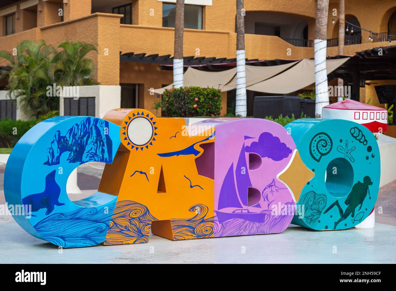 Sign in Cabo San Lucas, Baja California Sur, Mexico Stock Photo Alamy