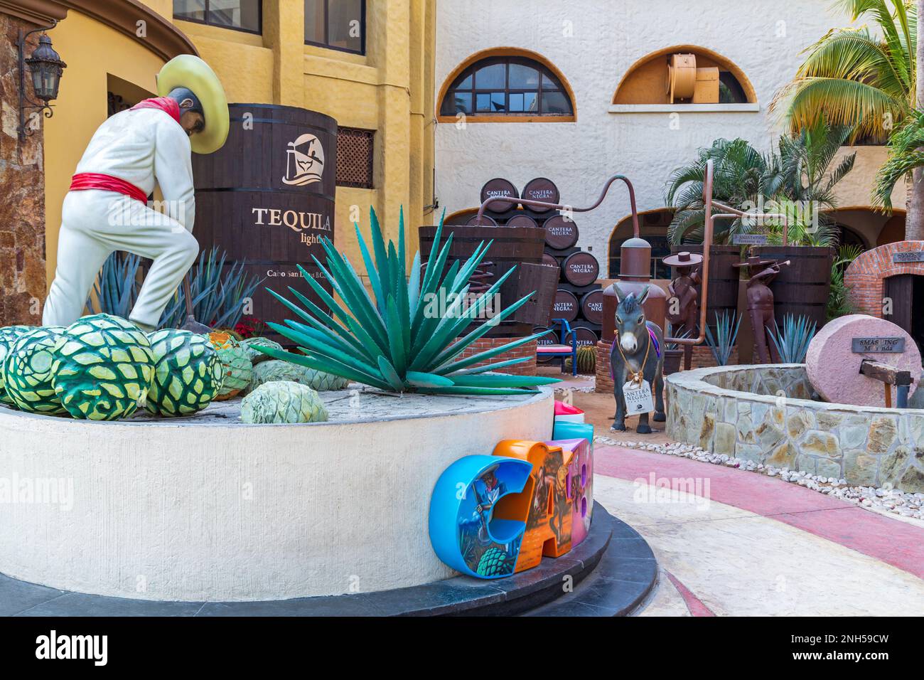 Tequila Lighthouse, Cabo San Lucas, Baja California Sur, Mexico Stock