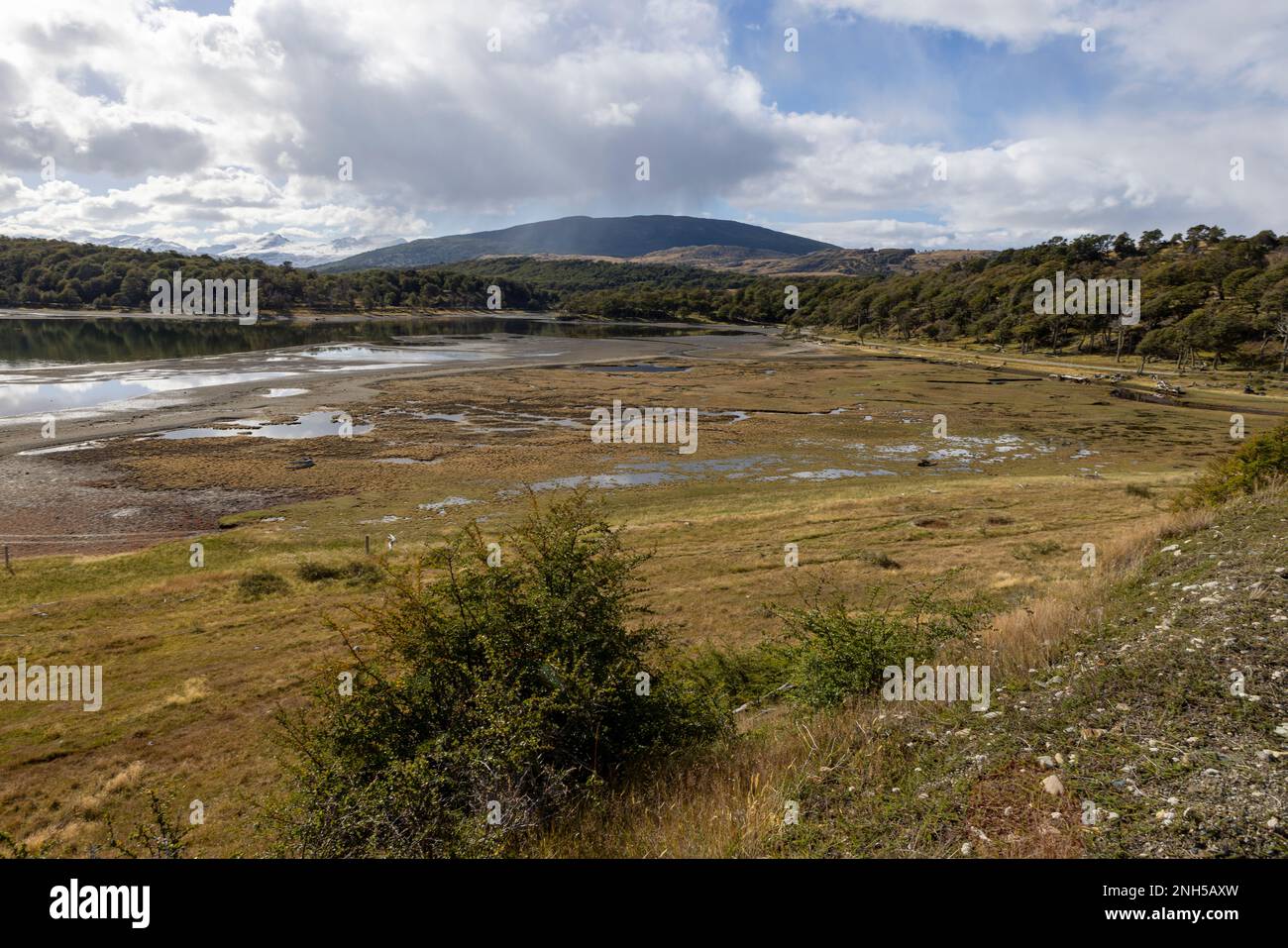 Landscape at the beautiful end of the world - Ushuaia, Tierra del Fuego, South America Stock Photo