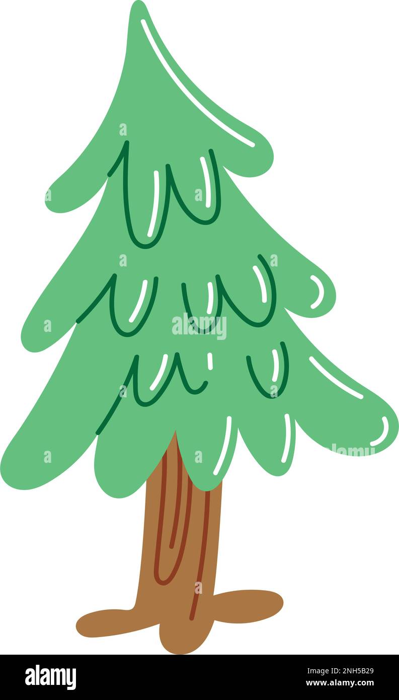 pine tree plant forest nature icon Stock Vector Image & Art - Alamy