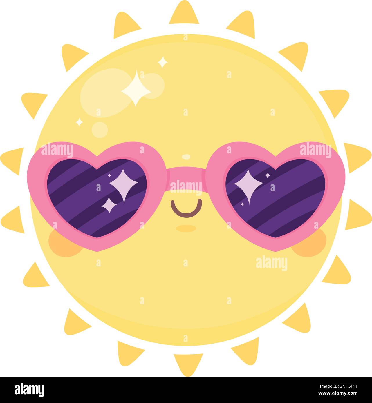 Vector Cartoon Sun with Sunglasses Stock Vector - Illustration of sunglasses,  vector: 113408102
