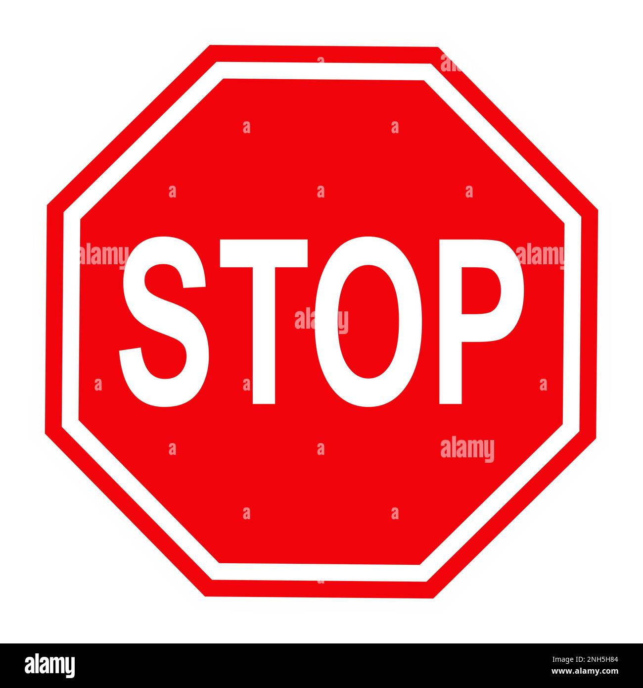 Traffic sign STOP on white background, illustration Stock Photo - Alamy