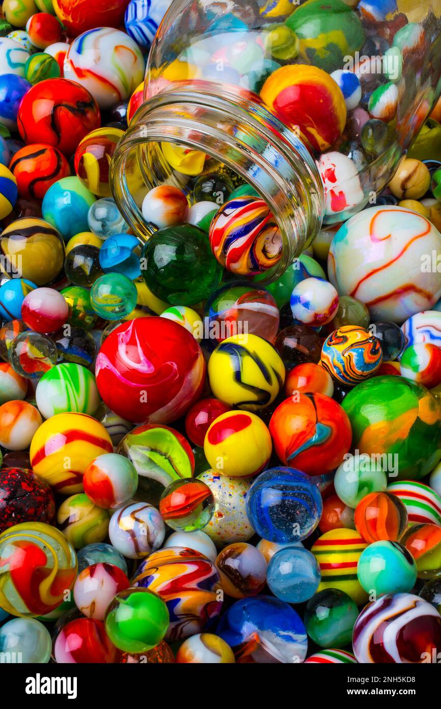 Jar of marbles hires stock photography and images Alamy
