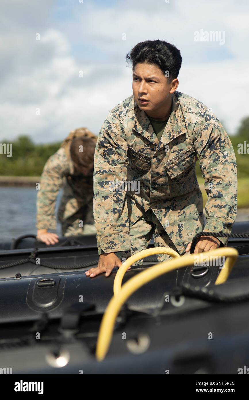 U.S. Marine Corps Cpl. Walter Hernandez, a ground electronics